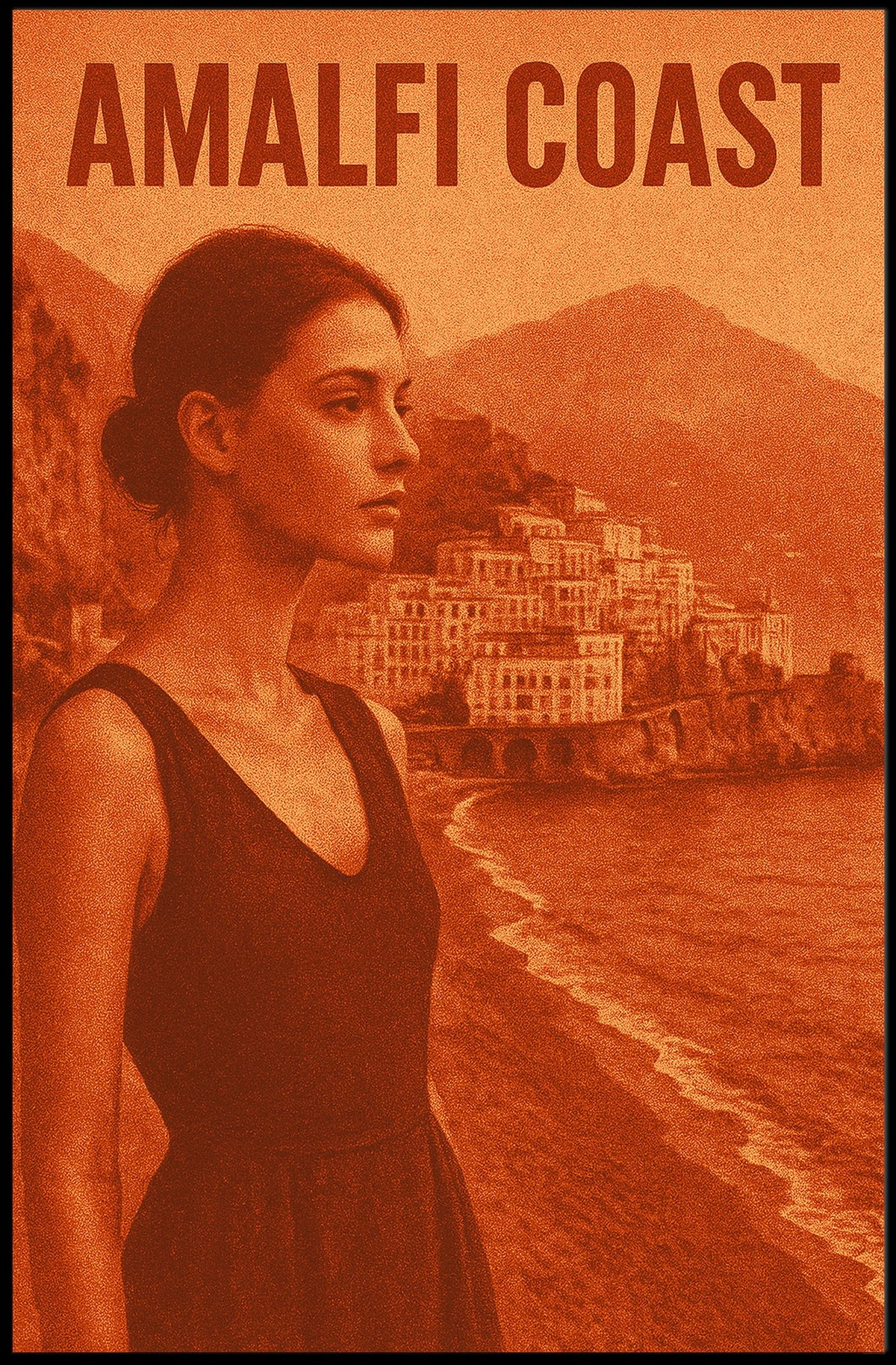 Amalfi Coast Serenity Poster Wall Art Print for Decor