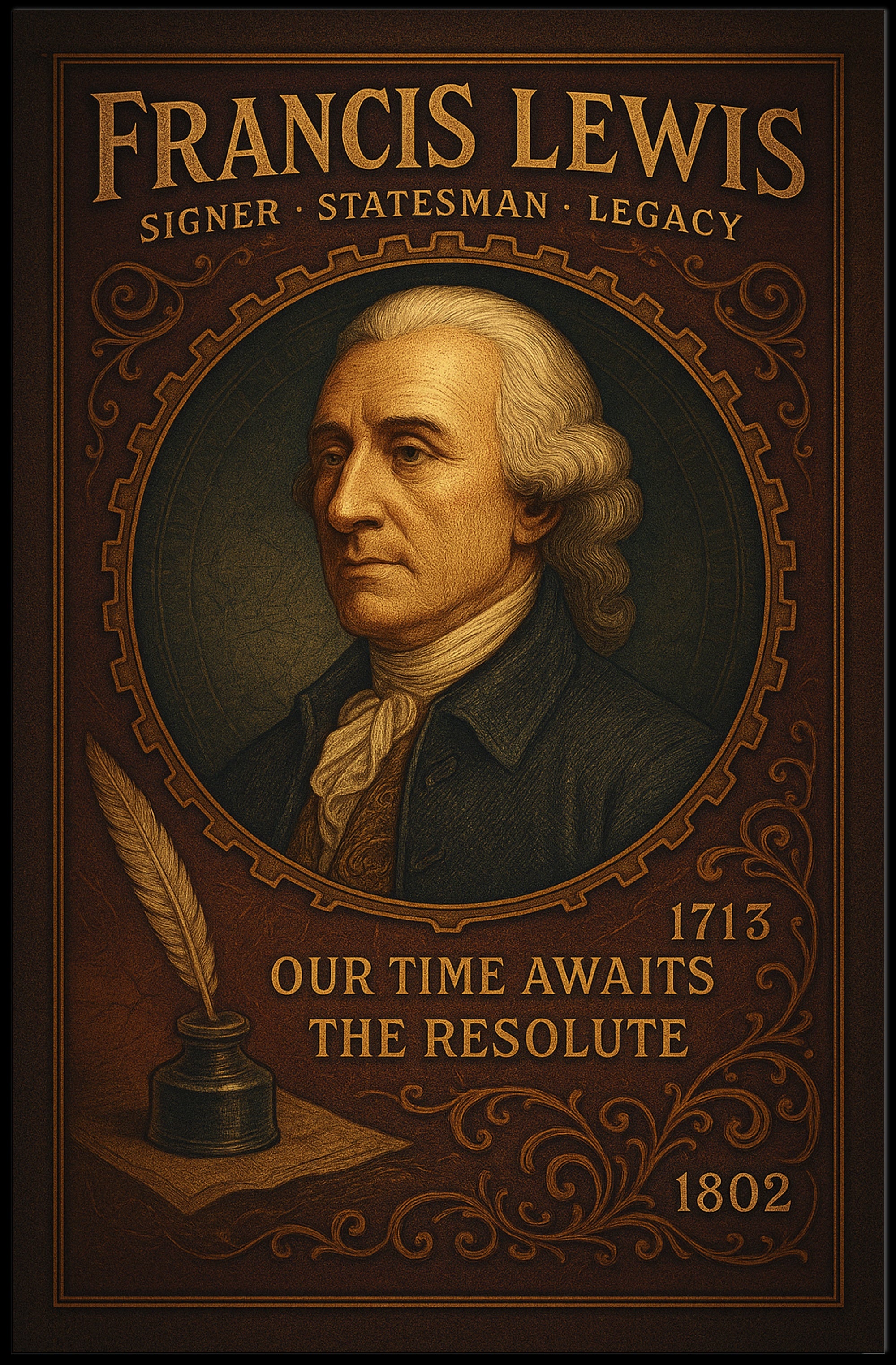 Francis Lewis Signer, Statesman, Legacy Poster PosterGoat