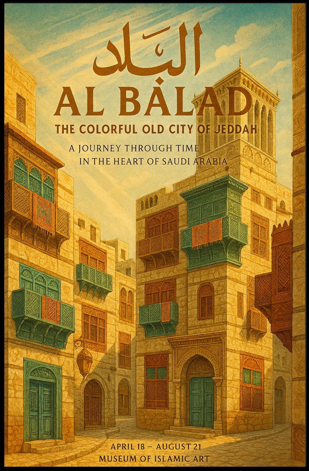 Al Balad The Colorful Old City Of Poster