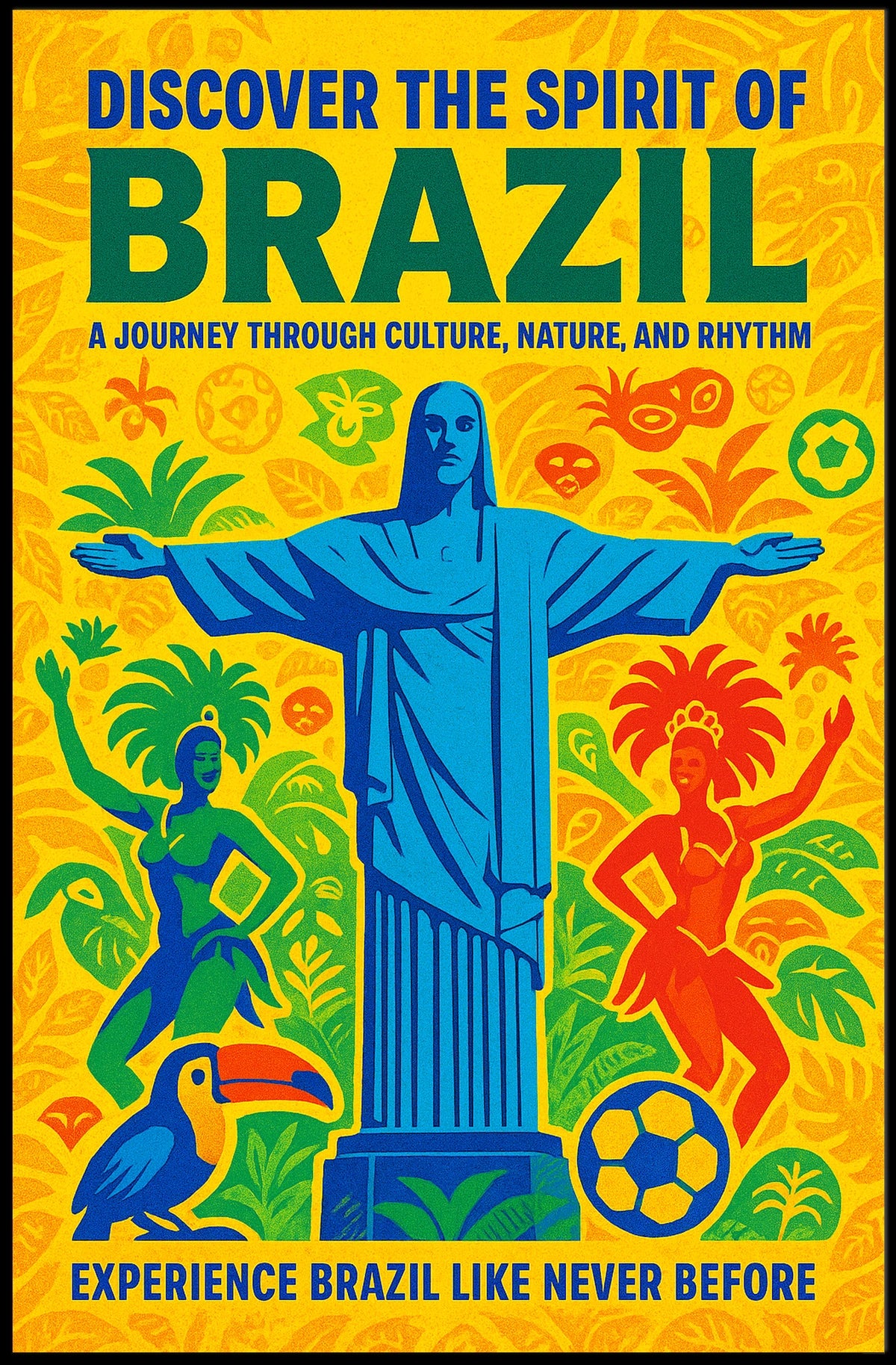 Discover the Spirit of Brazil Poster