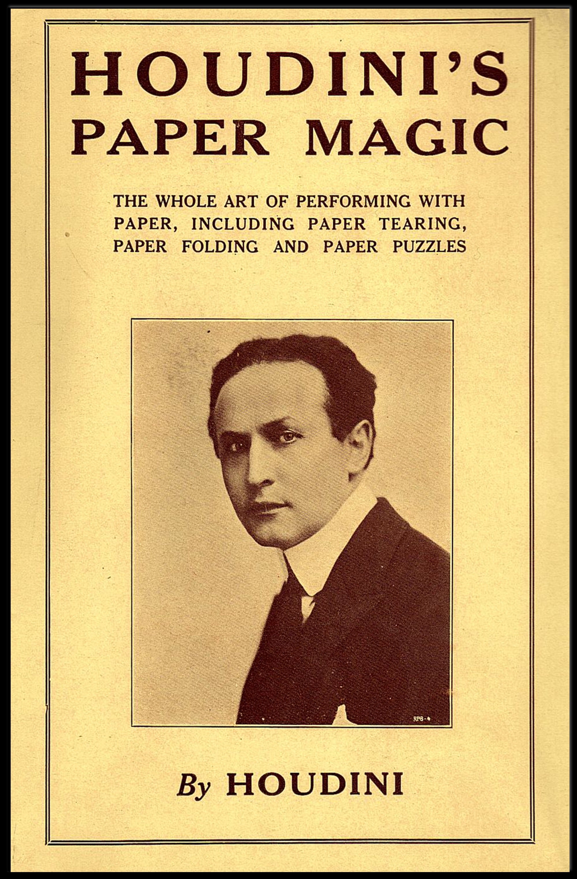 Houdini's Paper Magic: Vintage Cultural or Heritage Poster