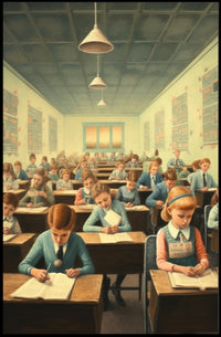 Classroom of the Past Poster