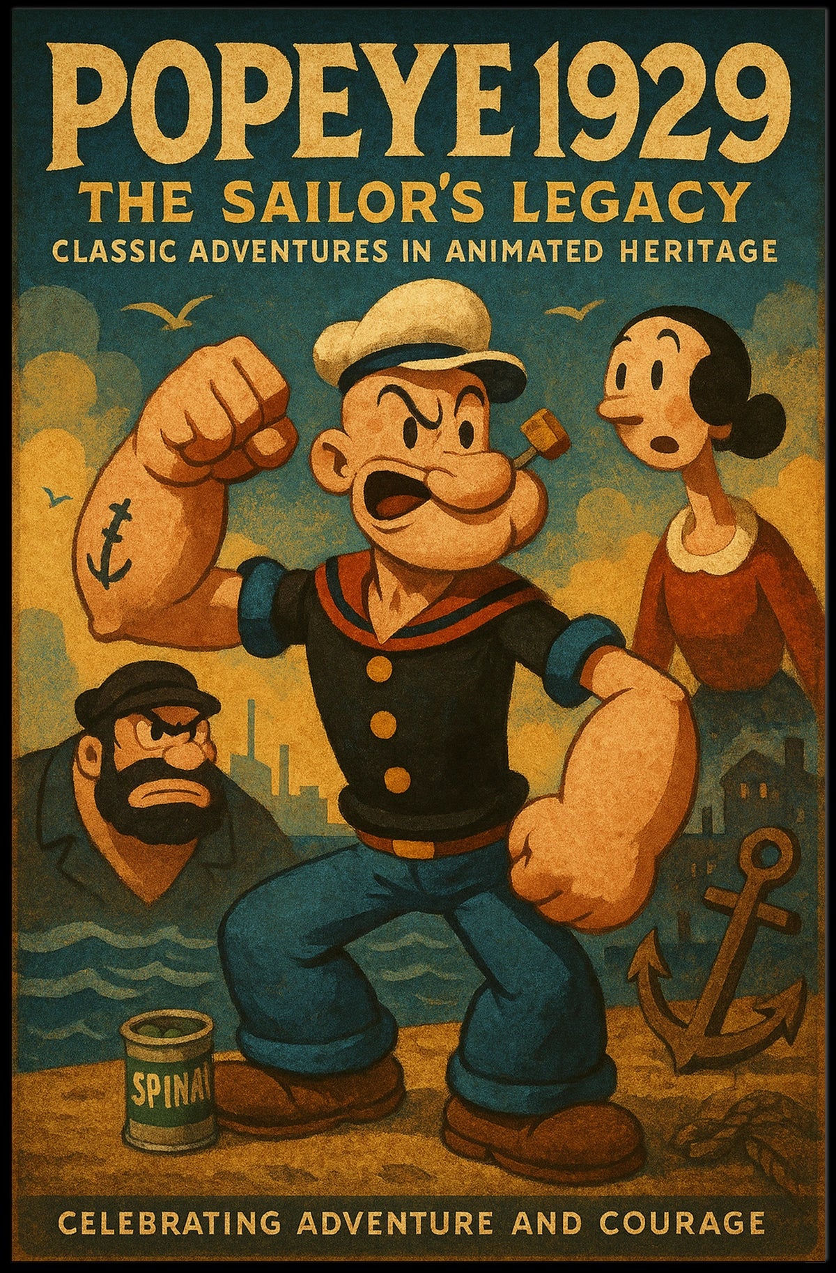 Popeye 1929 Art Poster POP-134