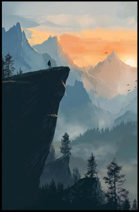 New York City Skyline Poster Vintage Travel Wall Art