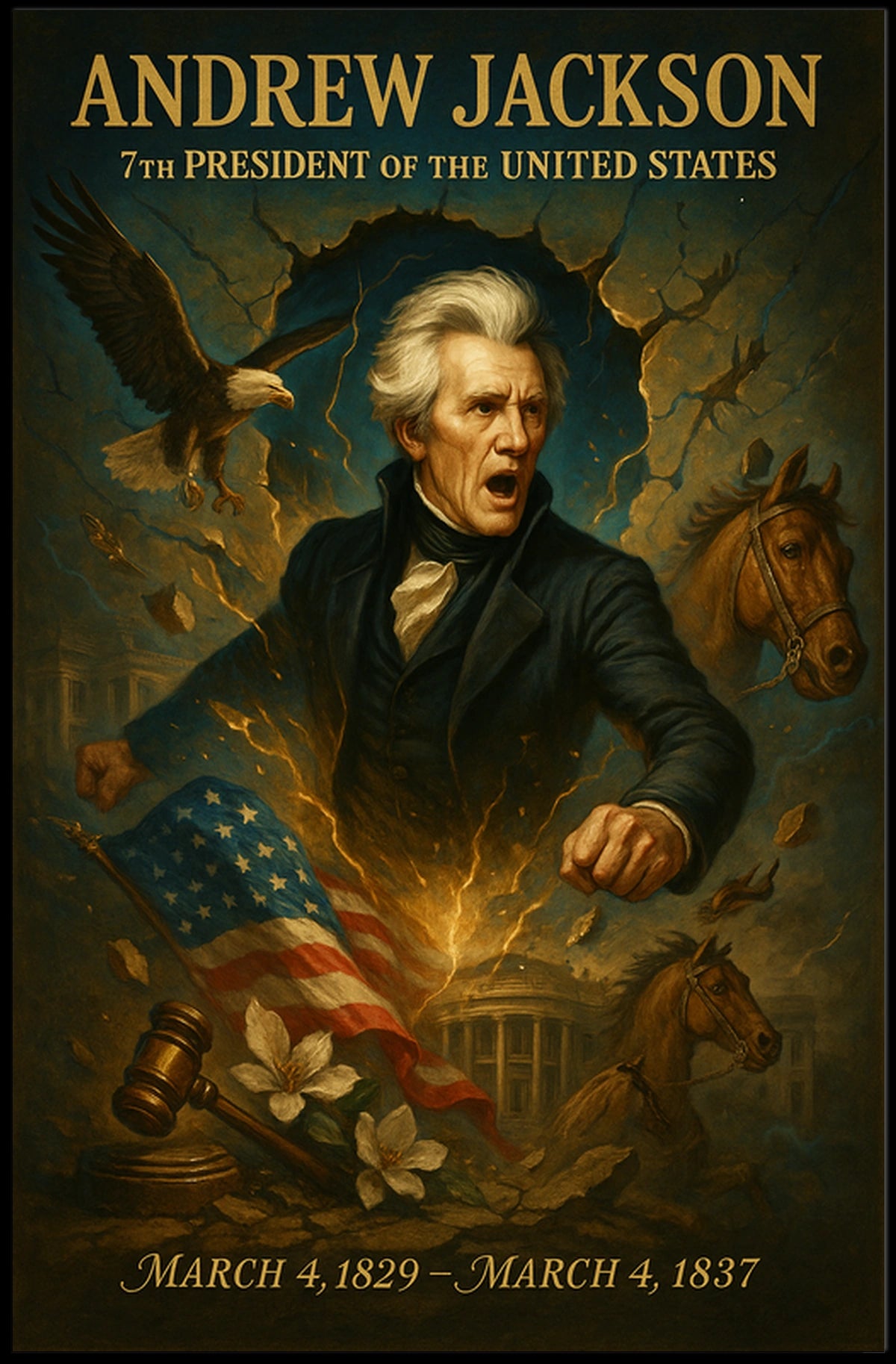Andrew Jackson 7th President Poster