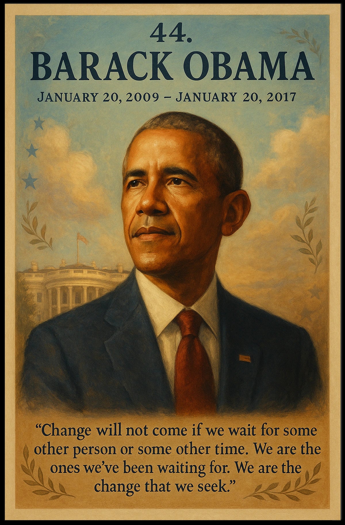 Obama Presidential Era White House Historical or Presidential Poster