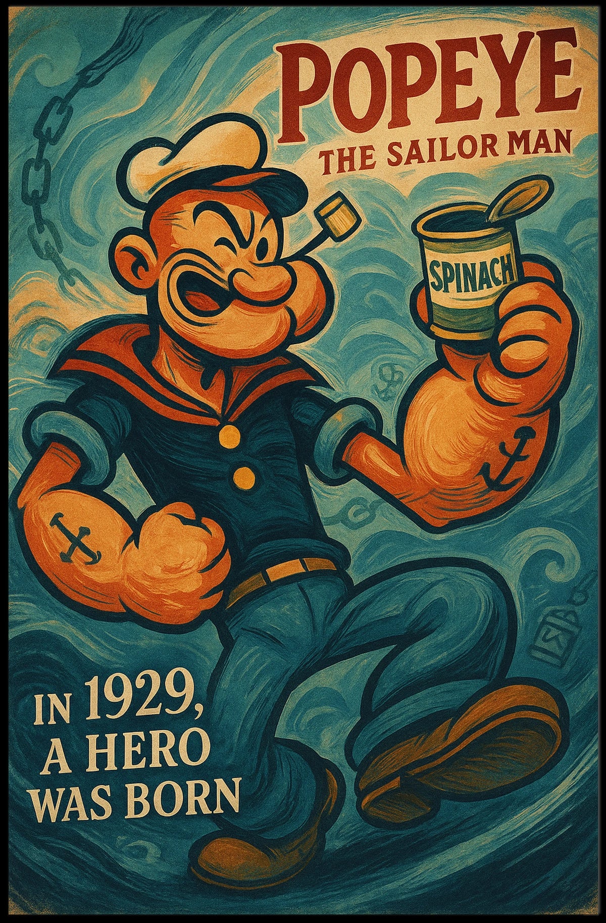 Popeye 1929 Art Poster POP-21