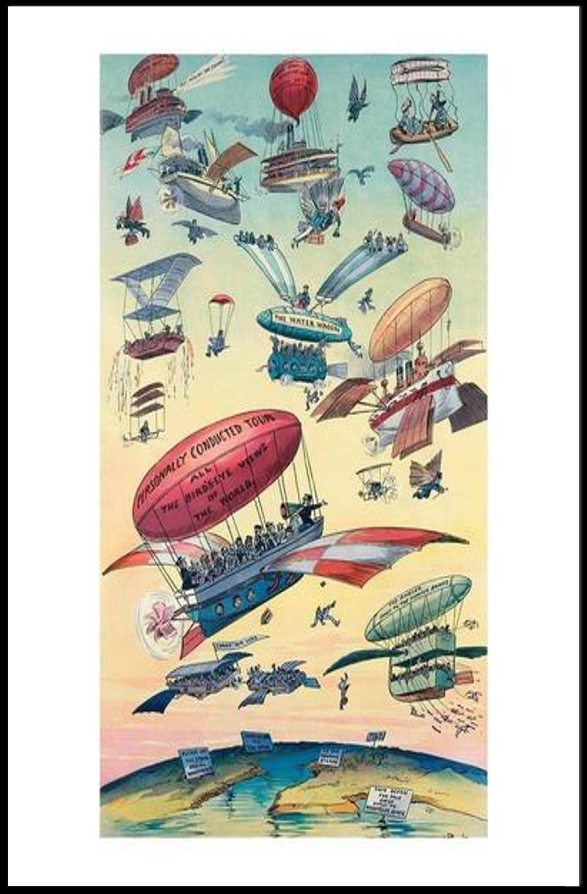 Early Visions of Air Travel Poster PosterGoat
