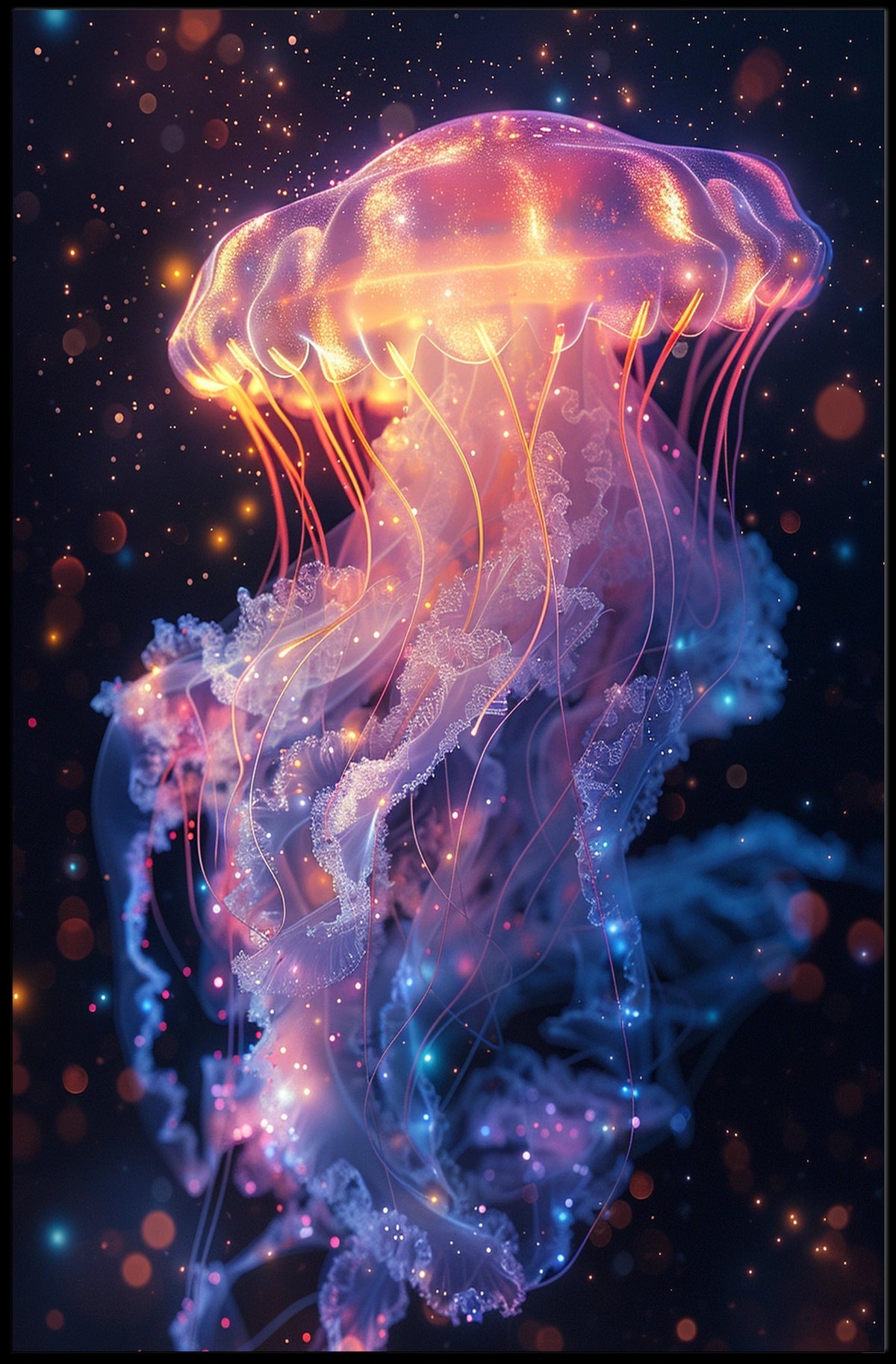 Enchanted Jellyfish Poster