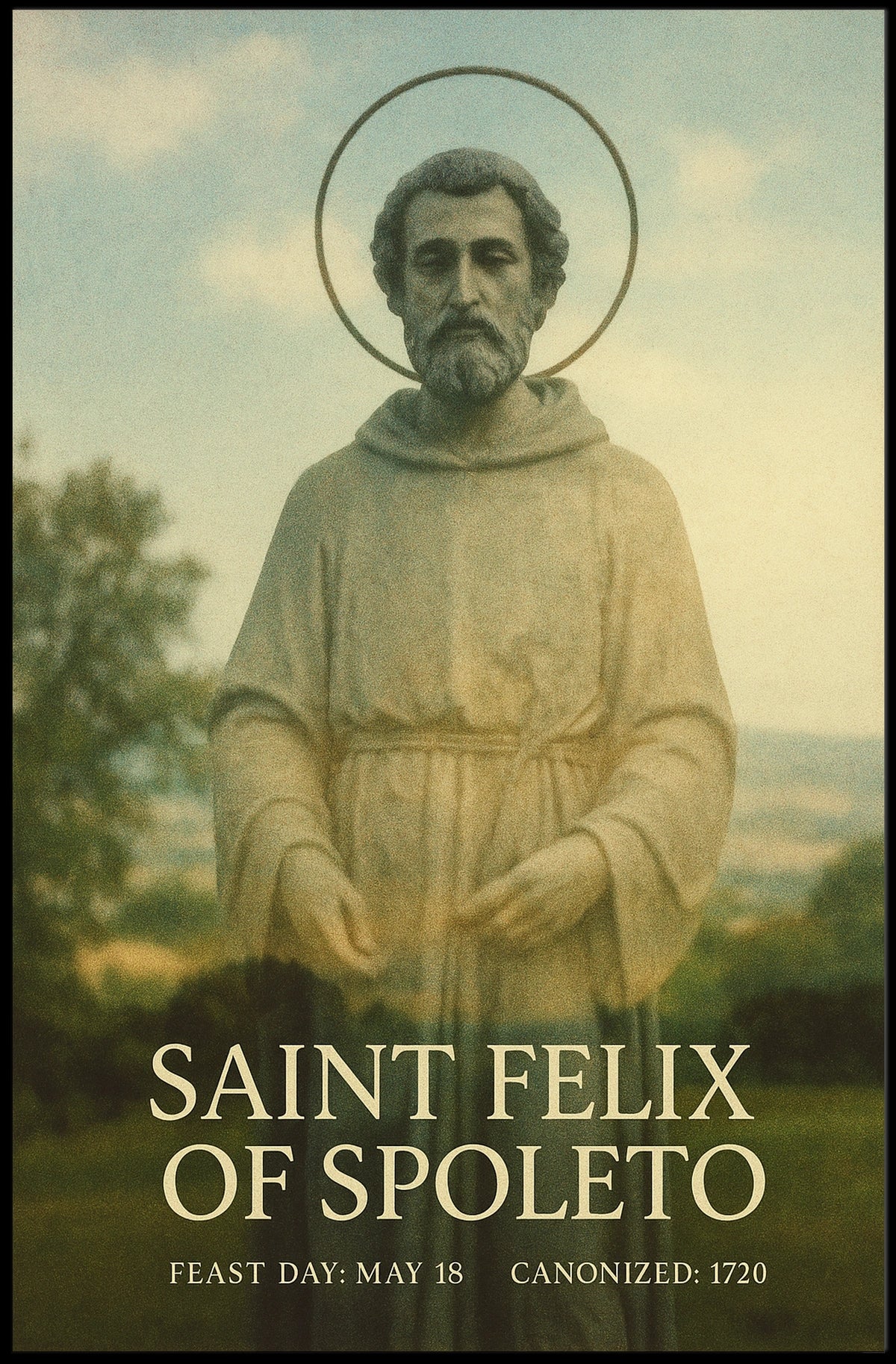Saint Felix Of Spoleto Poster