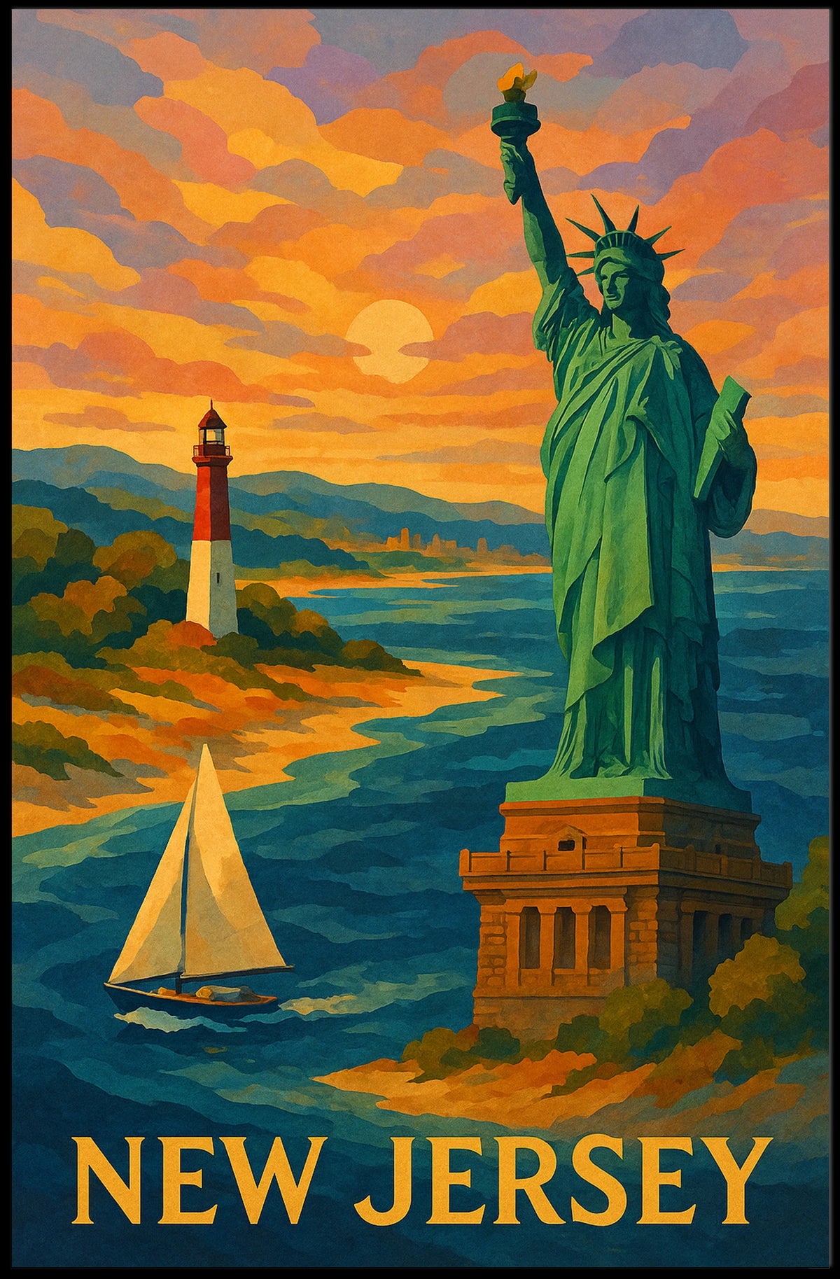 New Jersey Scenic Poster