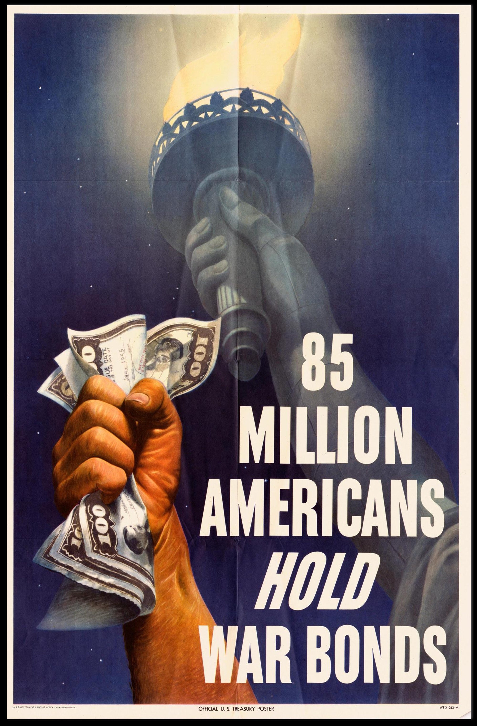 Vintage War Bonds Poster Art Print for Home Decor PosterGoat