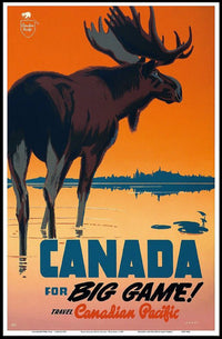 Canada Adventure Awaits: Vintage Travel Poster PosterGoat