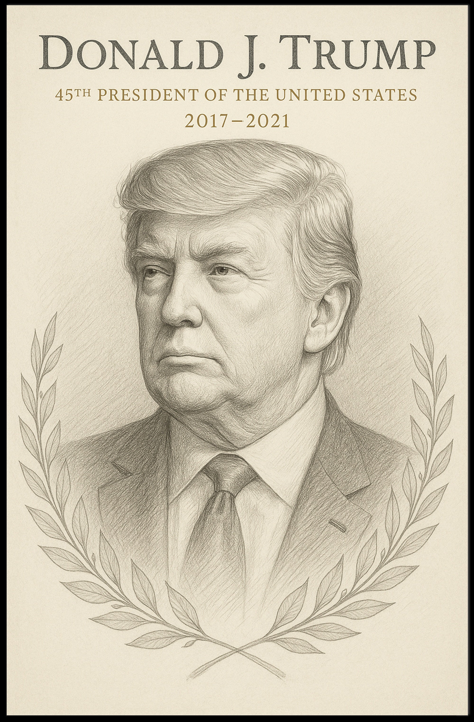 Donald J. Trump 45th President Poster PosterGoat
