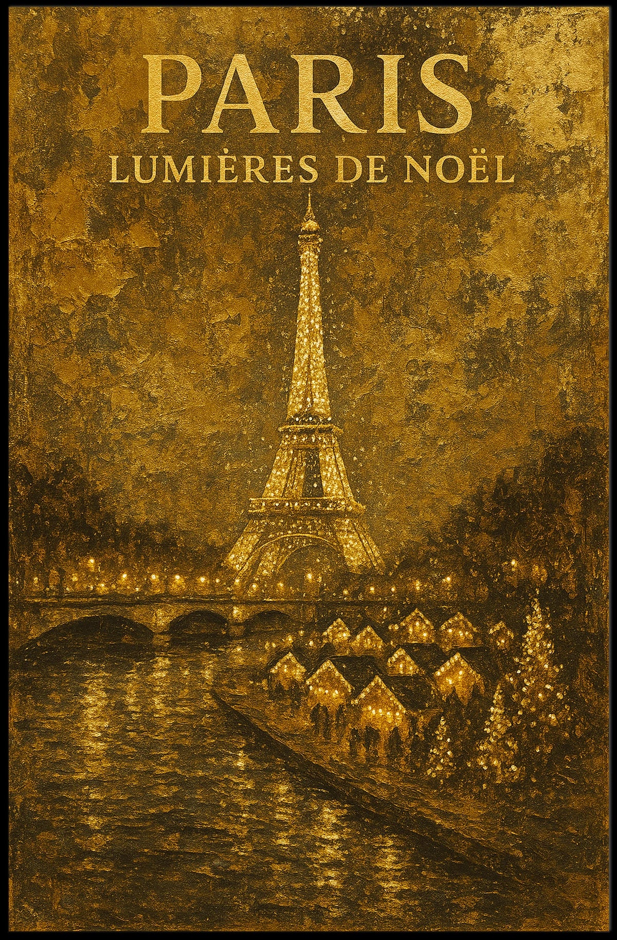 Paris Lumières De Noël Poster