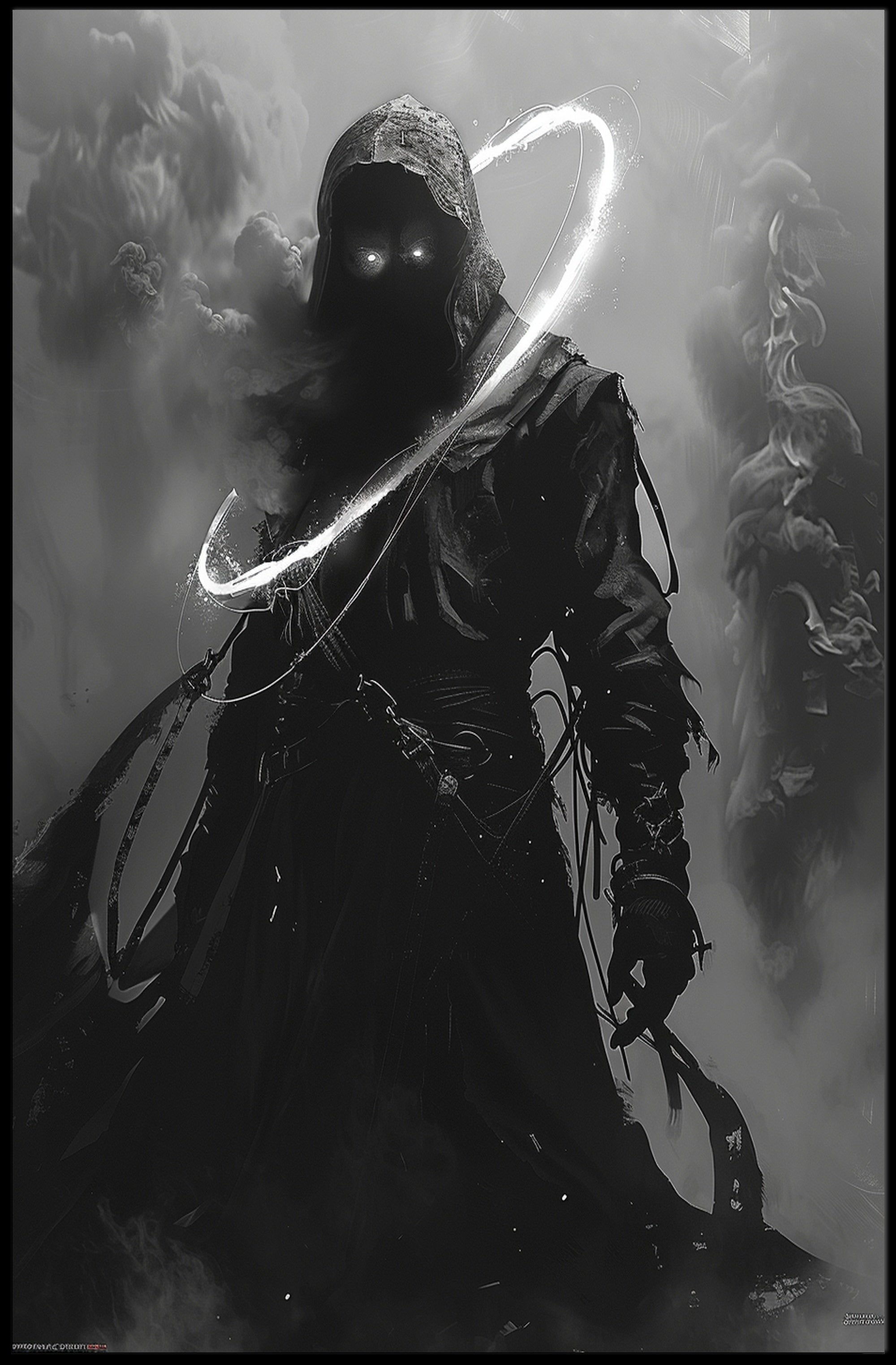 The Enigmatic Shadow Art Print Poster for Home Decor and Wanderlust Enthusiasts PosterGoat