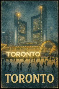 Toronto Winter Scene Poster