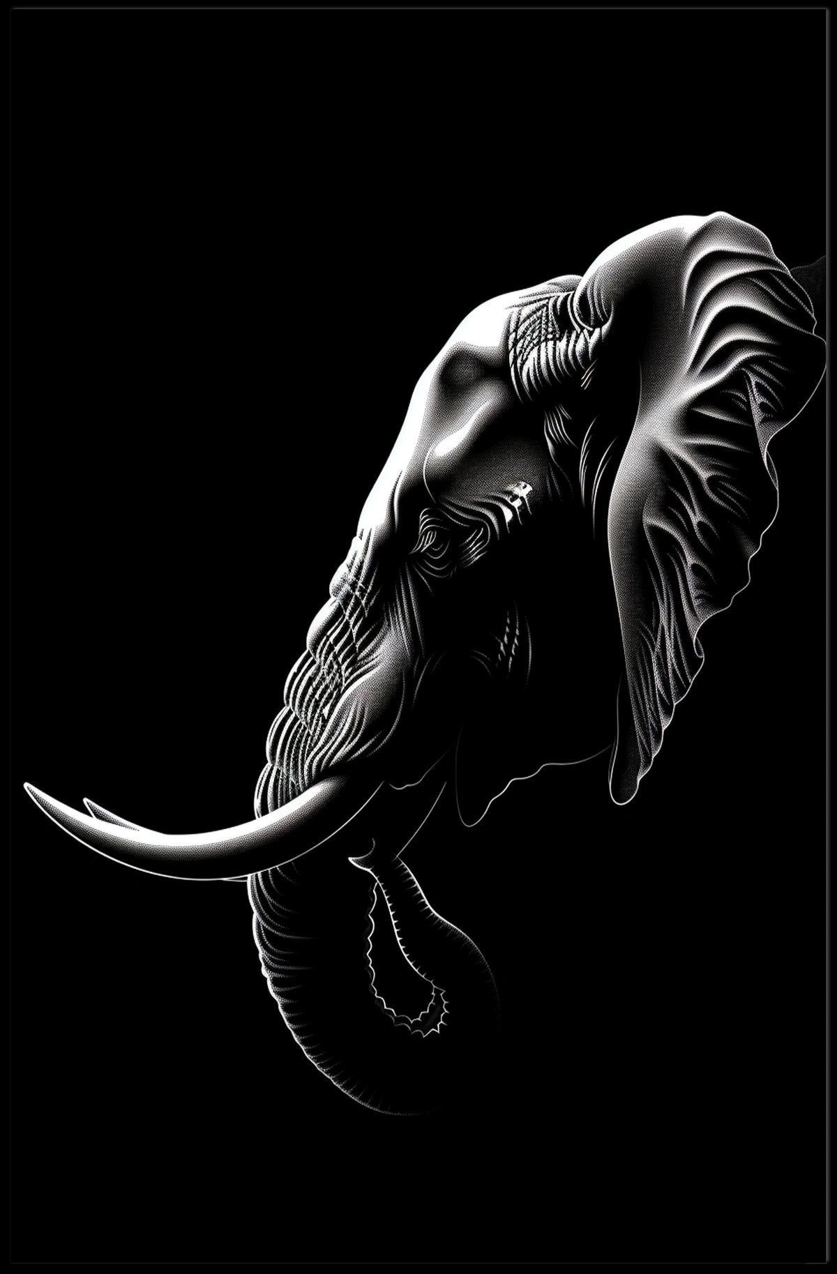 Majestic Elephant Poster