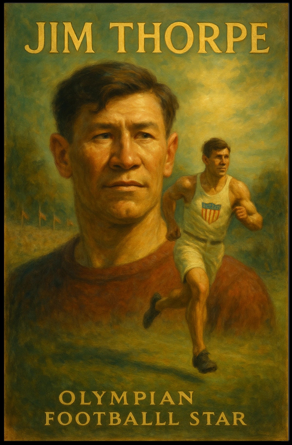 Legendary Athlete Tribute Poster