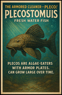 The Armored Cleaner Plecostomus Poster