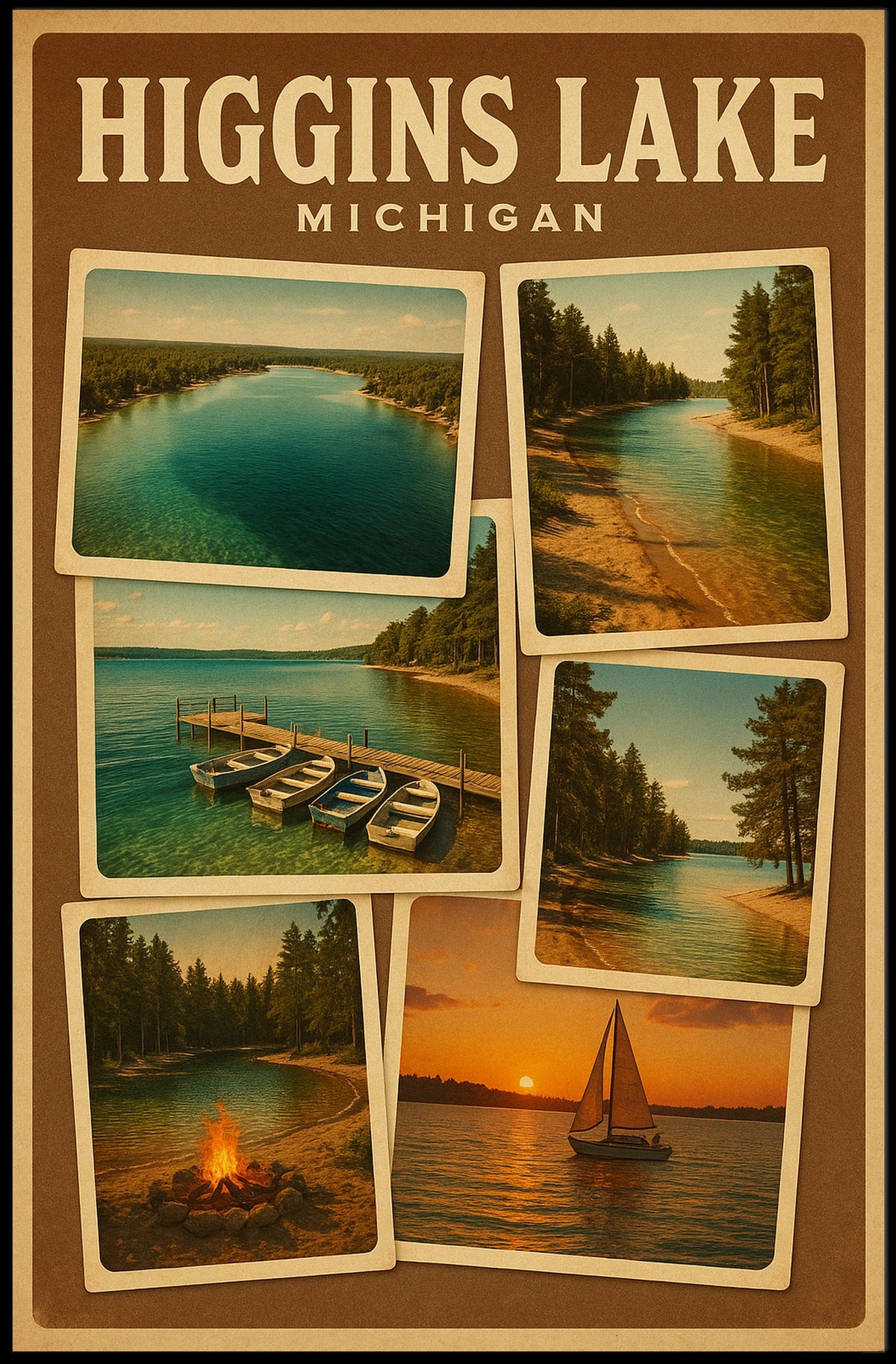 Higgins Lake, Michigan Poster