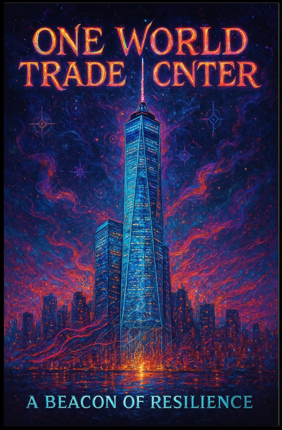 One World Trade Center A Beacon of Resilience Poster