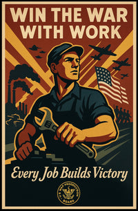 Win The War With Work Poster