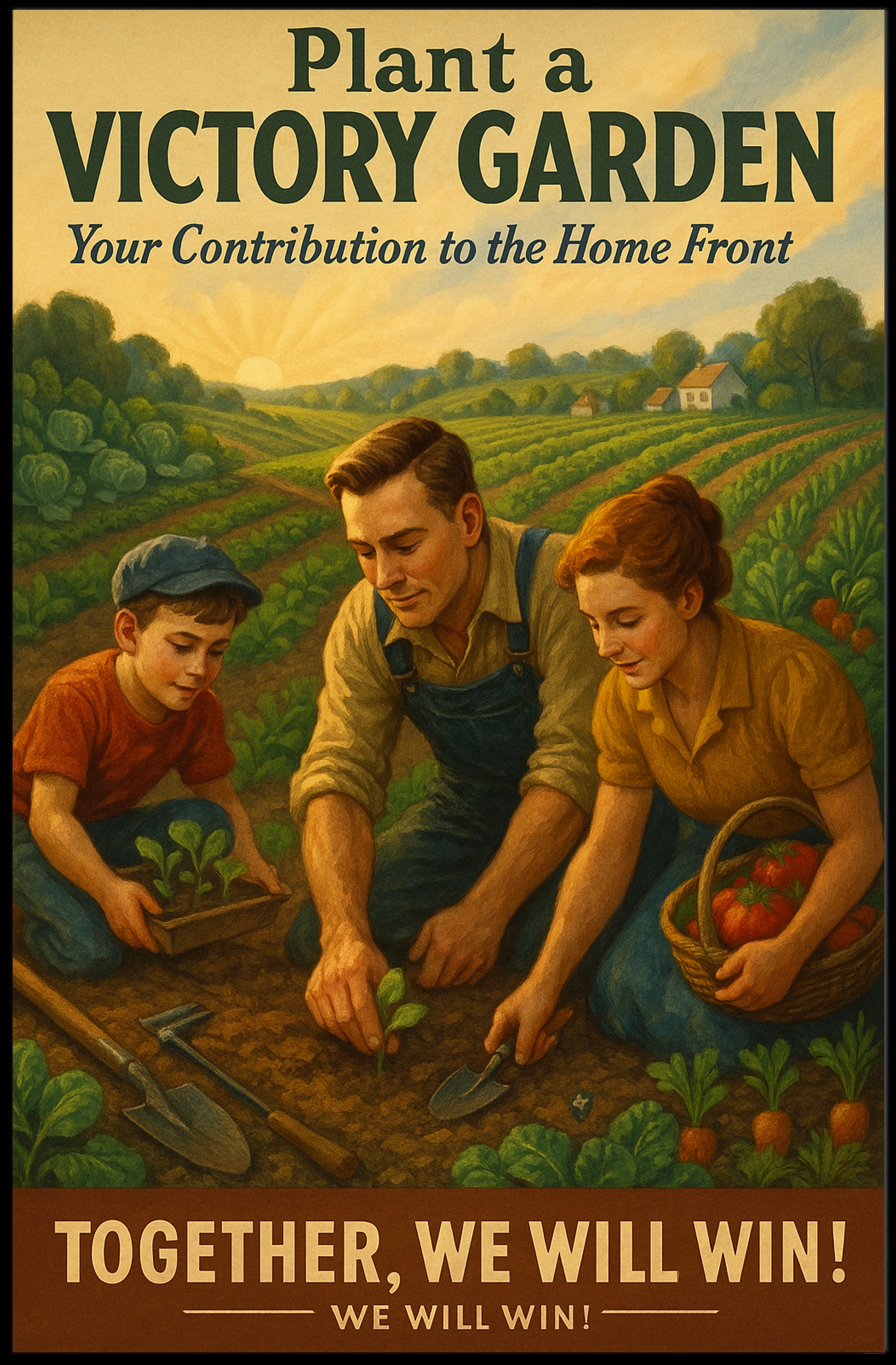 Victory Garden Propaganda Poster