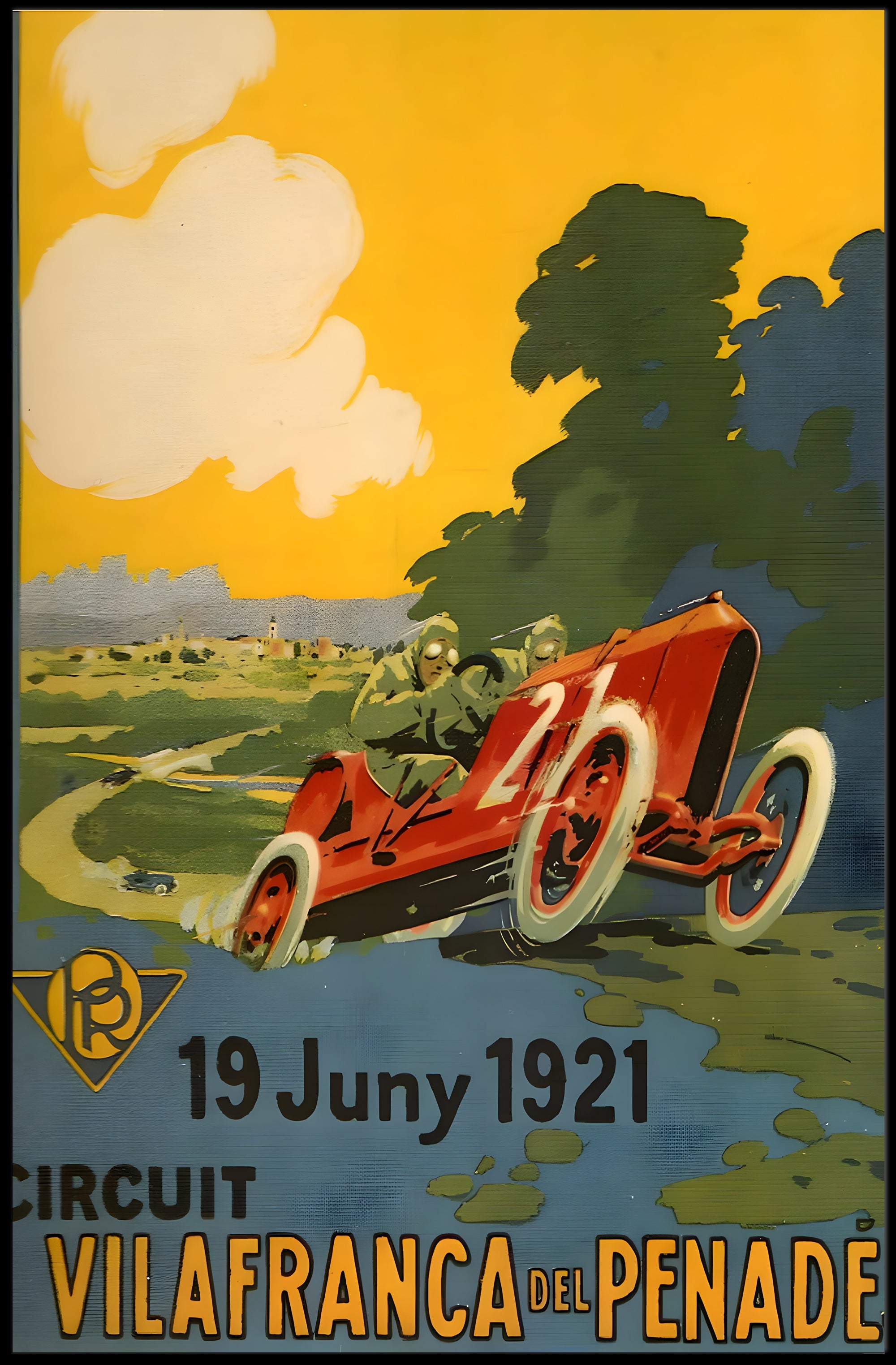 Circuit Vilafranca del Penedès 1921 Poster