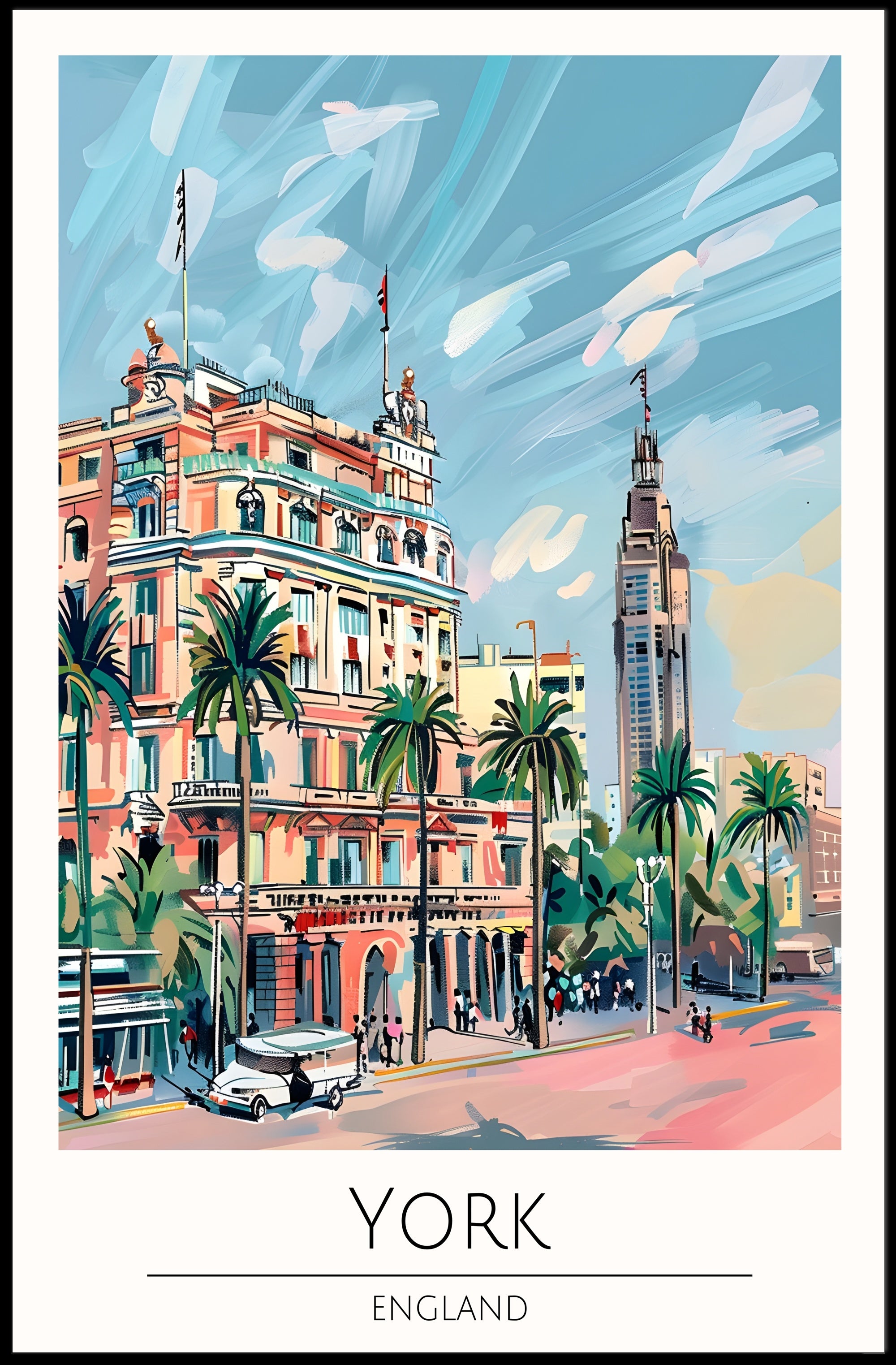 York Illustrated Poster PosterGoat