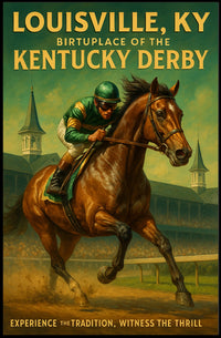 Louisville, KY Birthplace of the Kentucky Derby Poster
