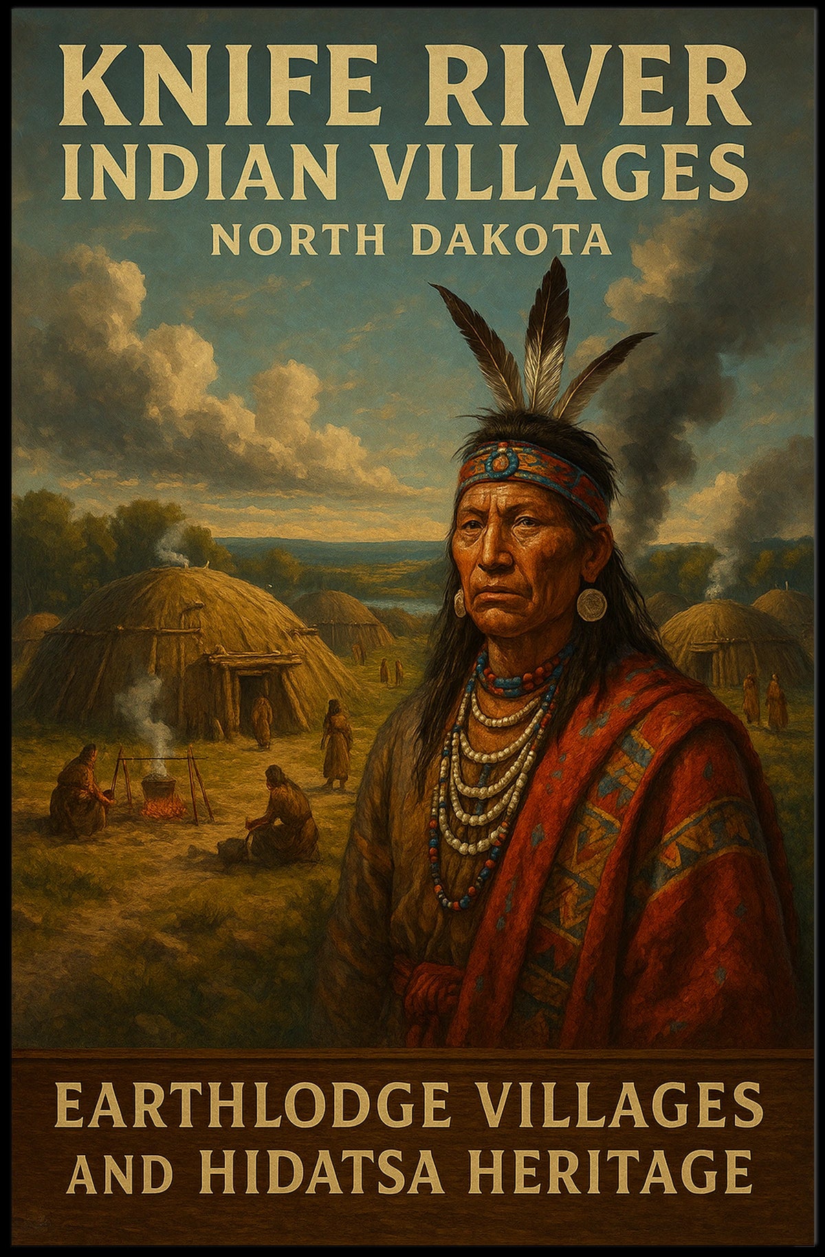 Knife River Indian Villages Poster
