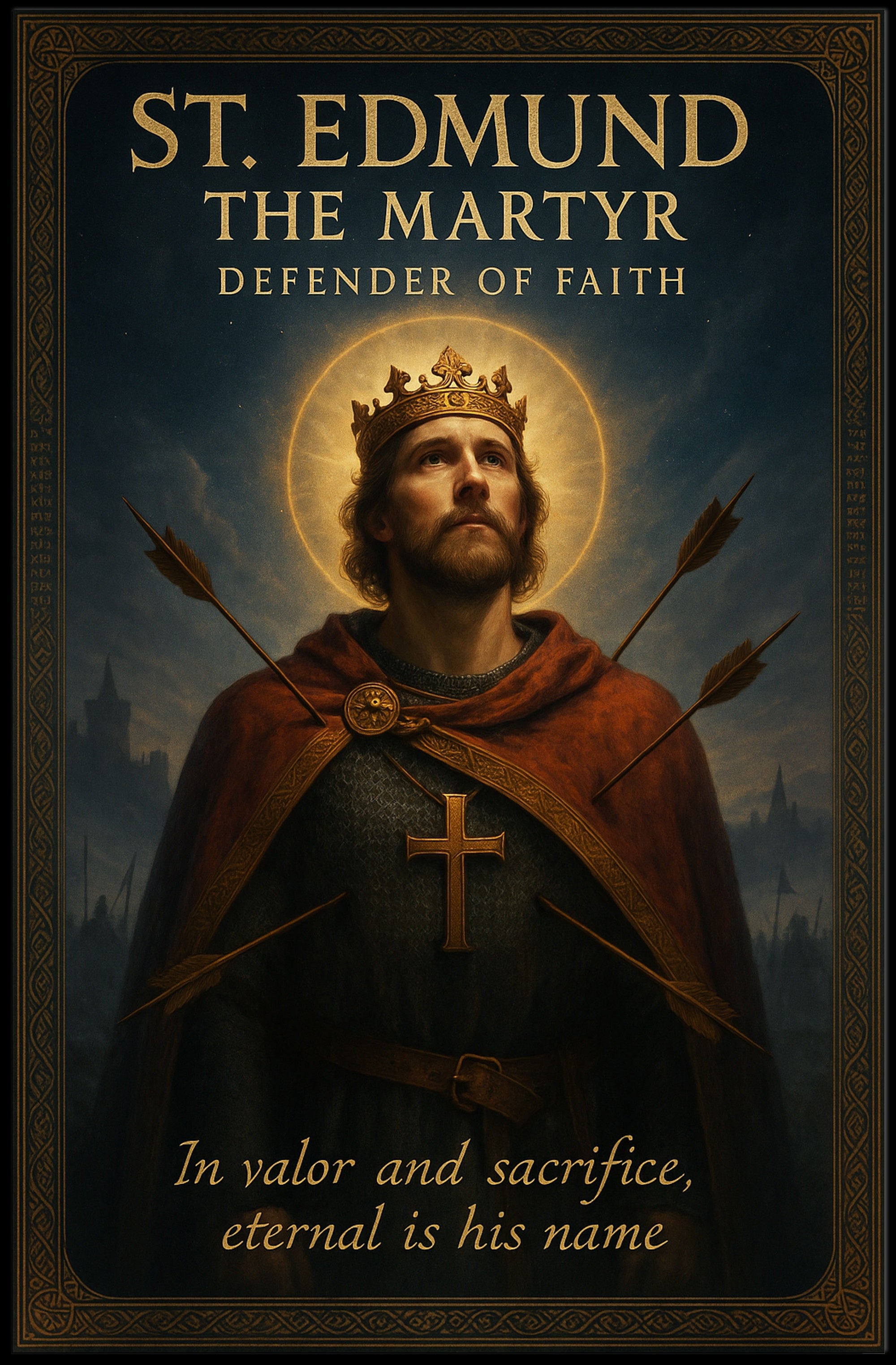 St. Edmund the Martyr Poster PosterGoat