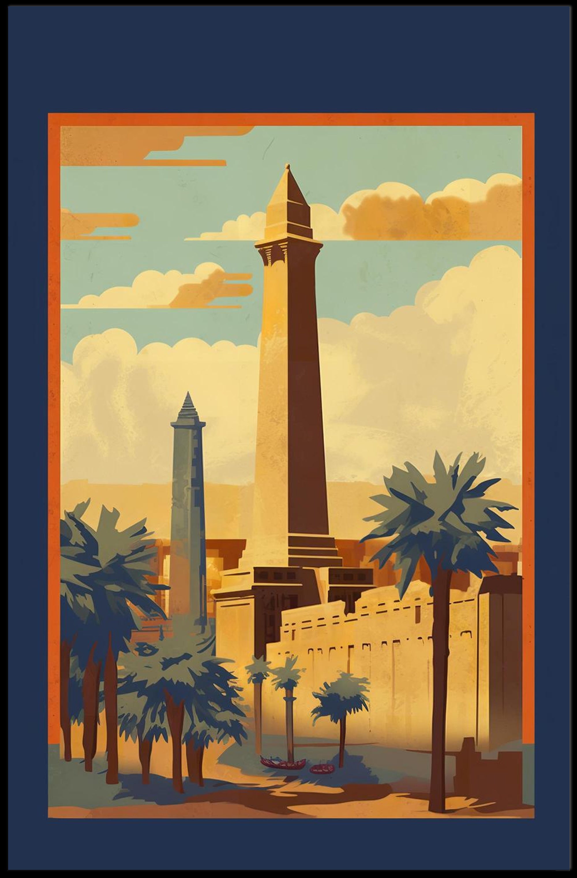 Ancient Egyptian Landscape Poster
