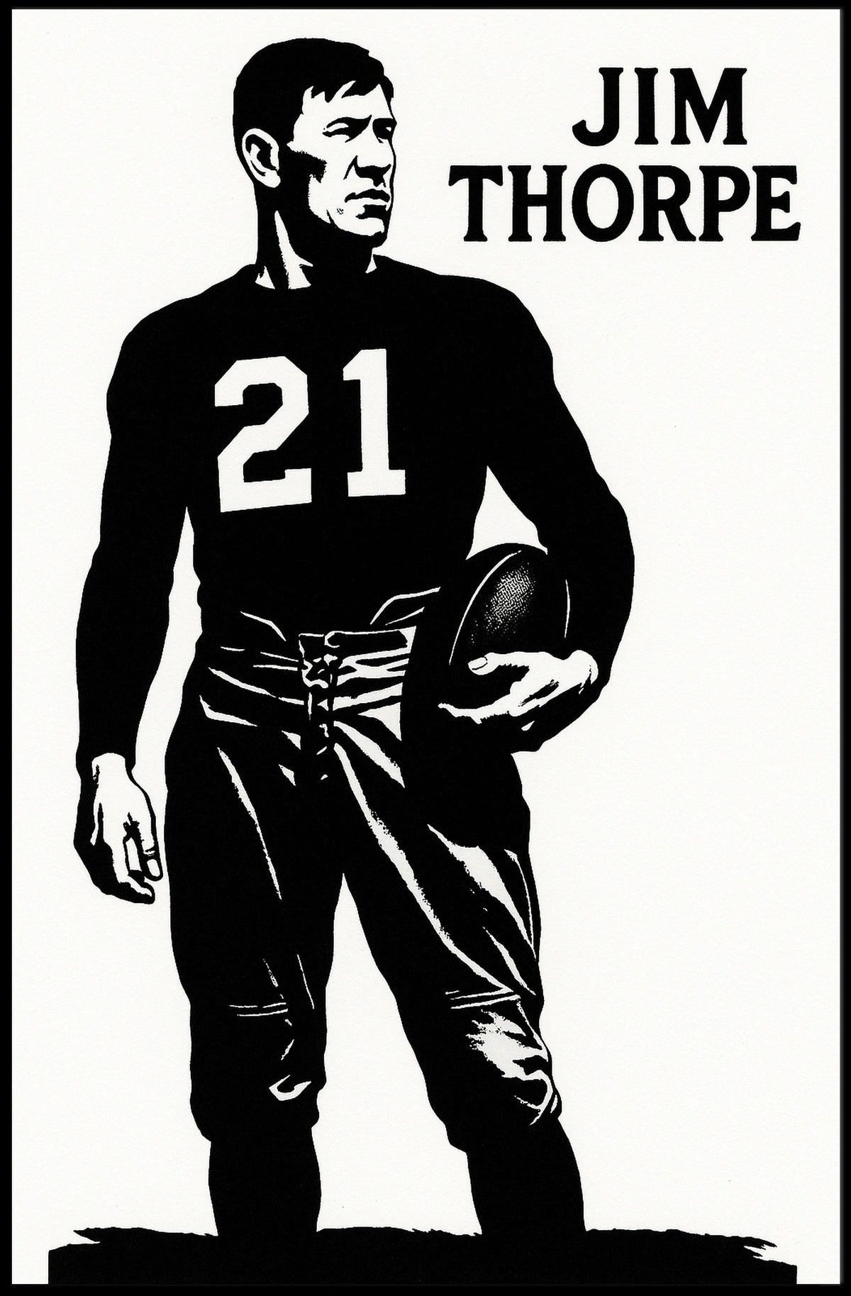 Jim Thorpe Legendary Athlete Poster