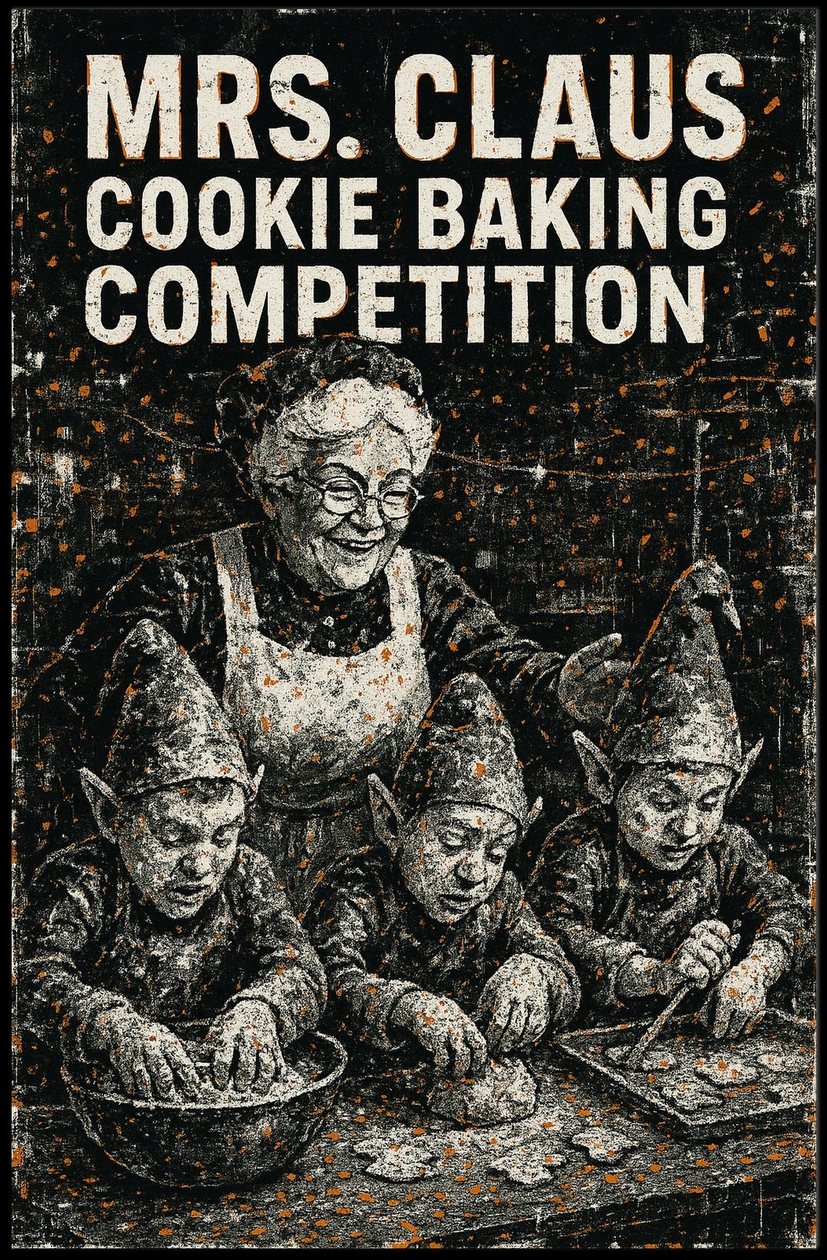 Mrs. Claus Cookie Baking Competition Poster