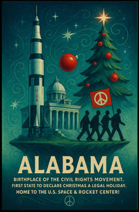 Alabama: A Journey Through History and Innovation Poster