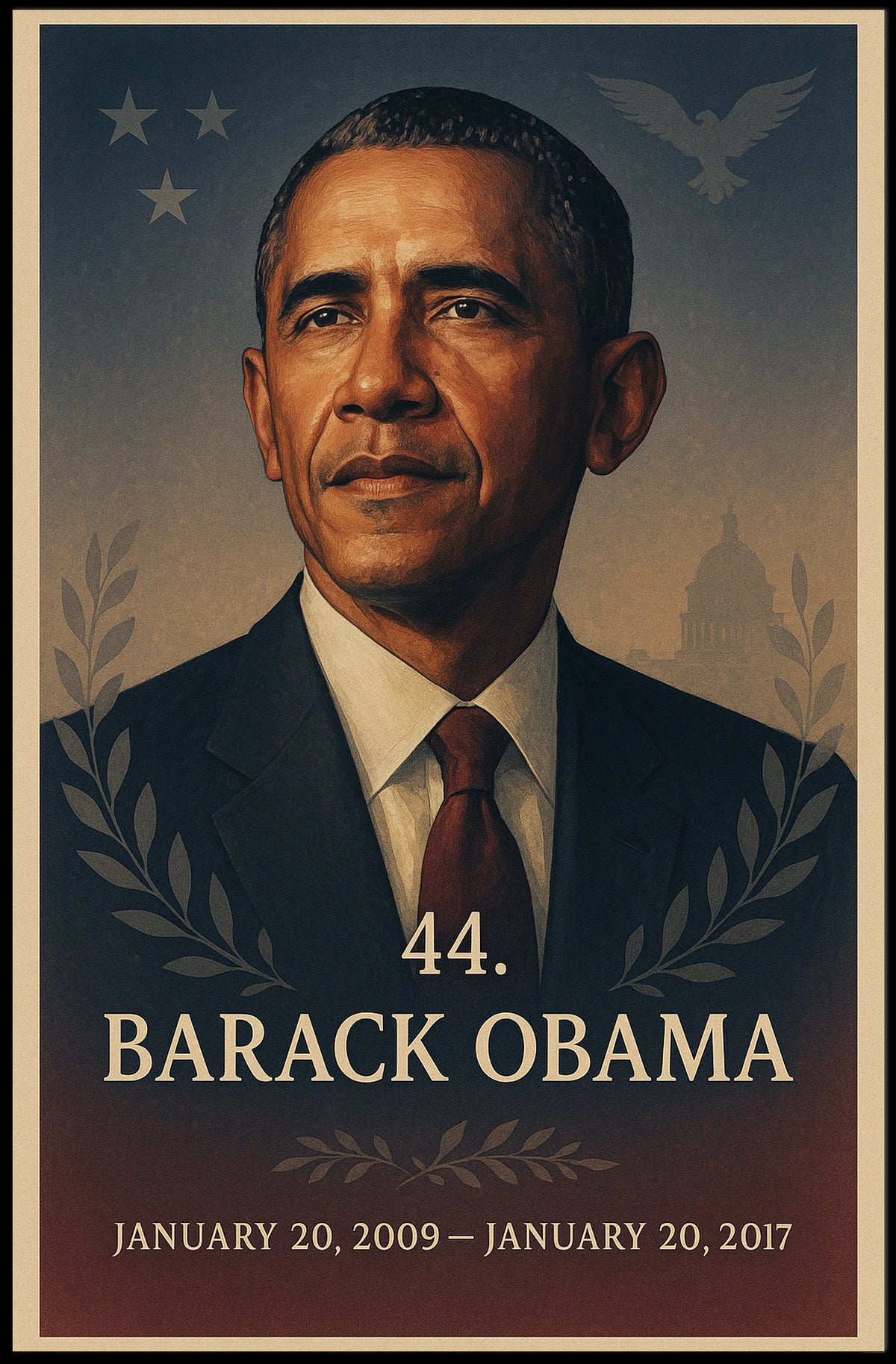 Obama Political Art: Presidential Legacy Poster
