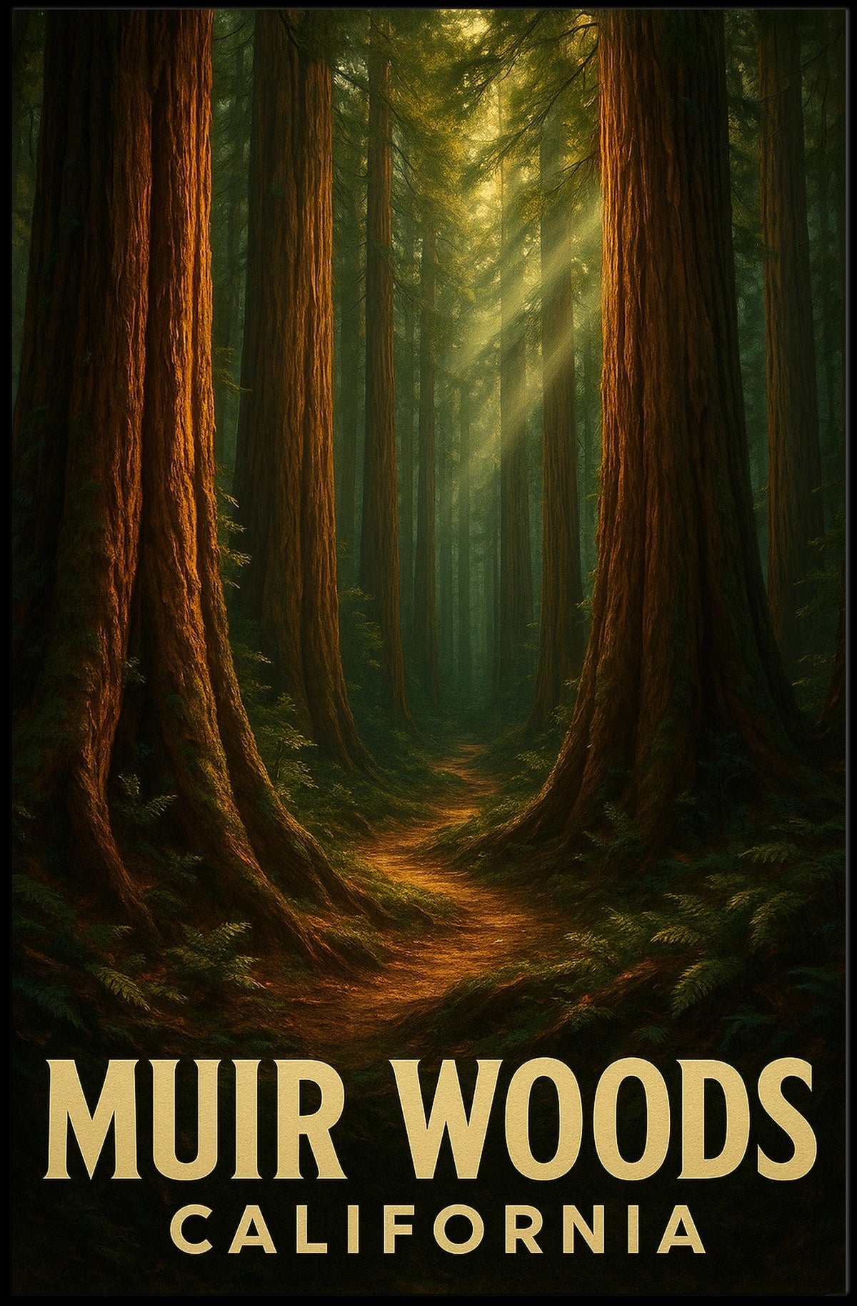 Muir Woods California Poster