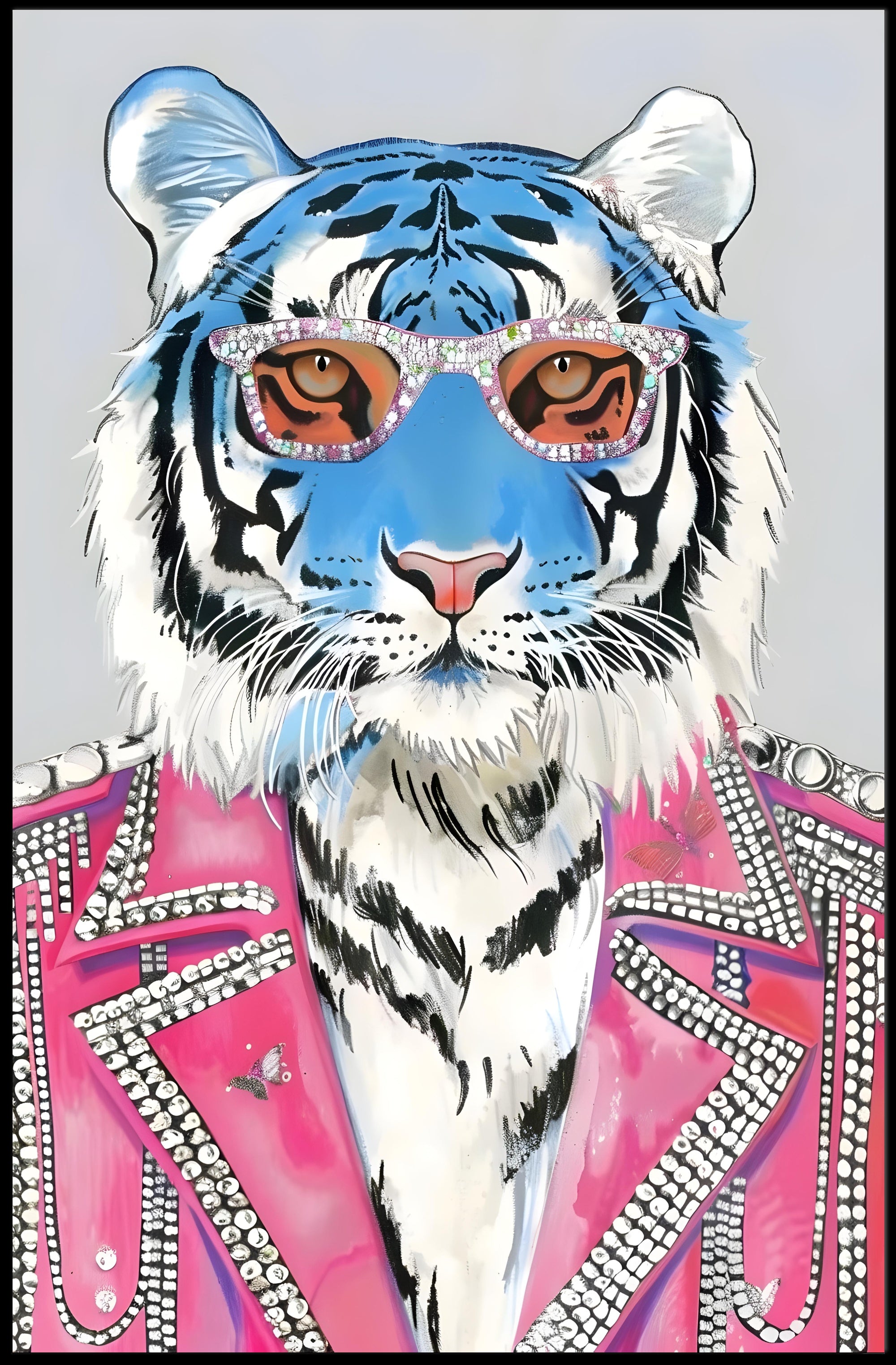 The Stylish Tiger Poster