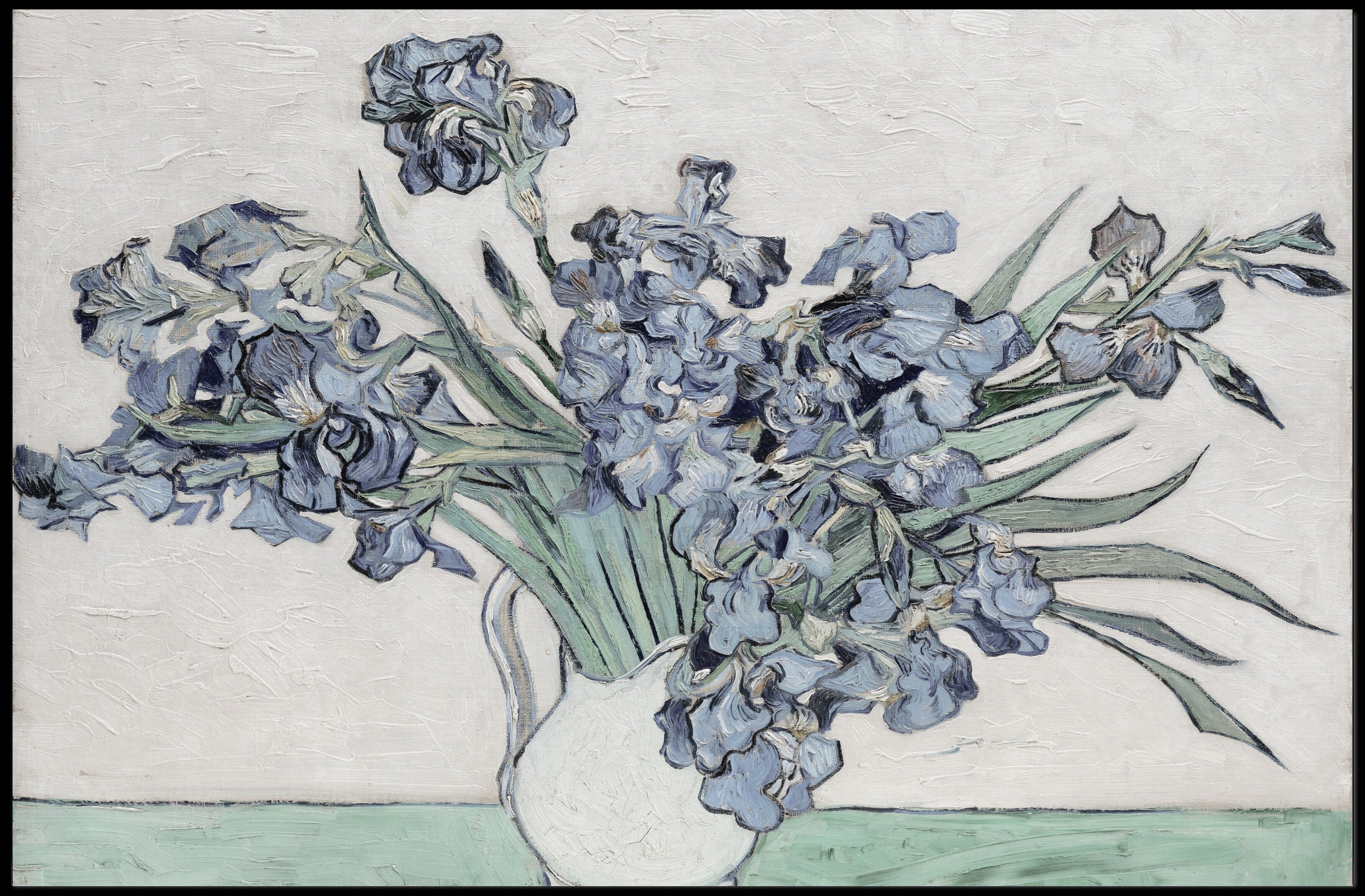 Irises in a Vase Poster