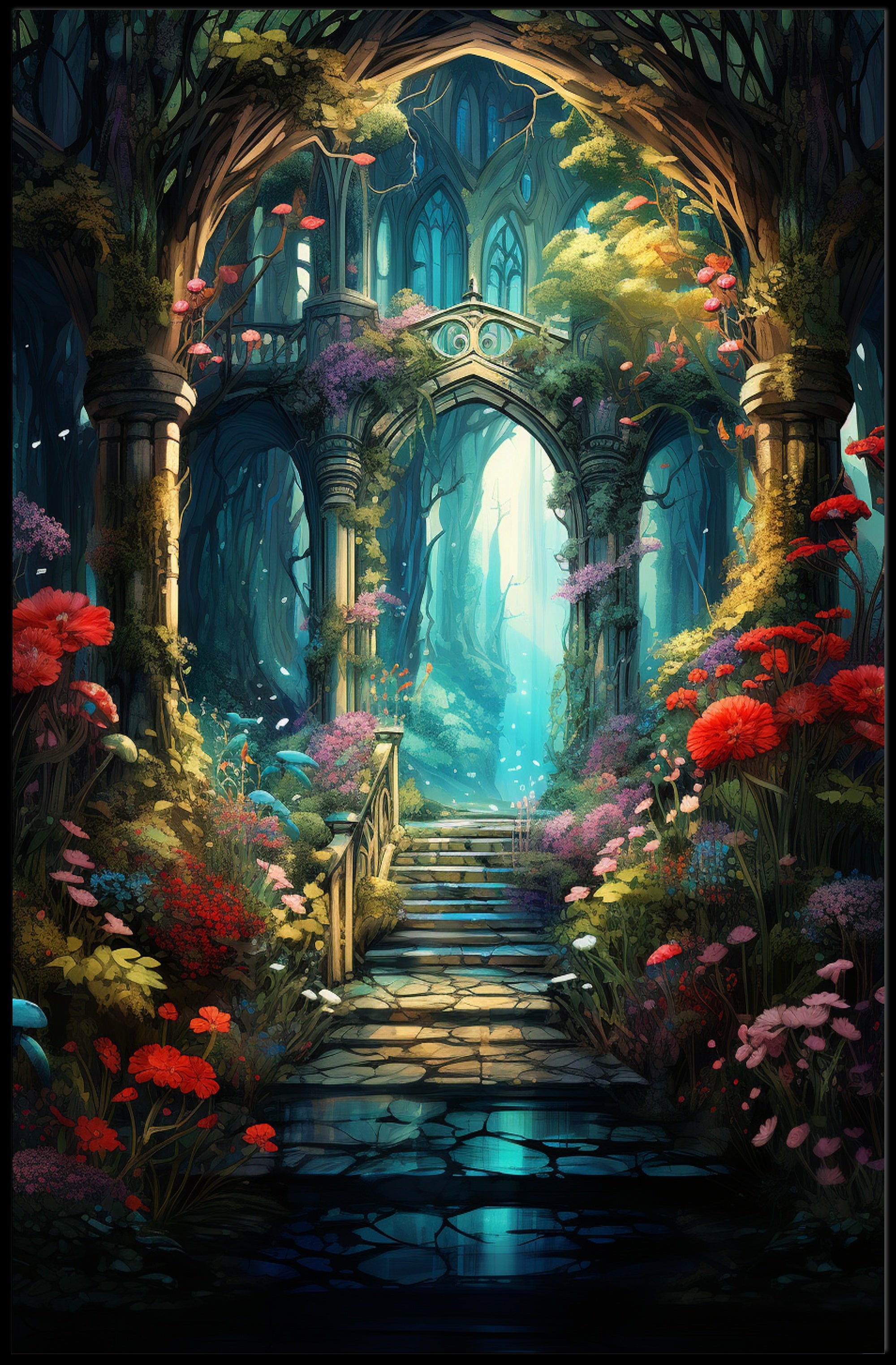 Enchanted Forest Pathway Poster