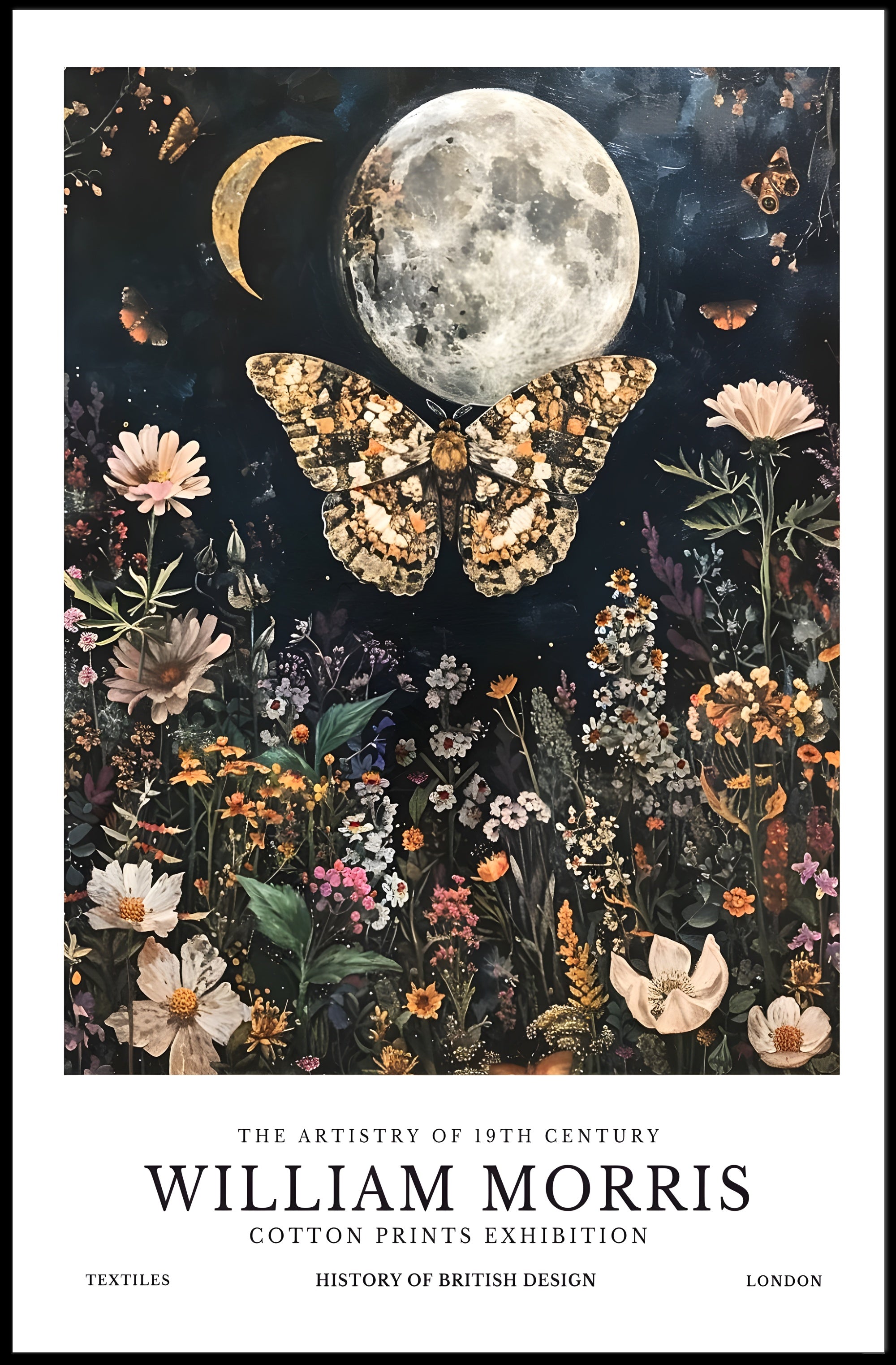 William Morris Celestial Nature Vintage Artistic Poster