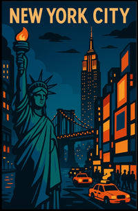 New York City Skyline Poster