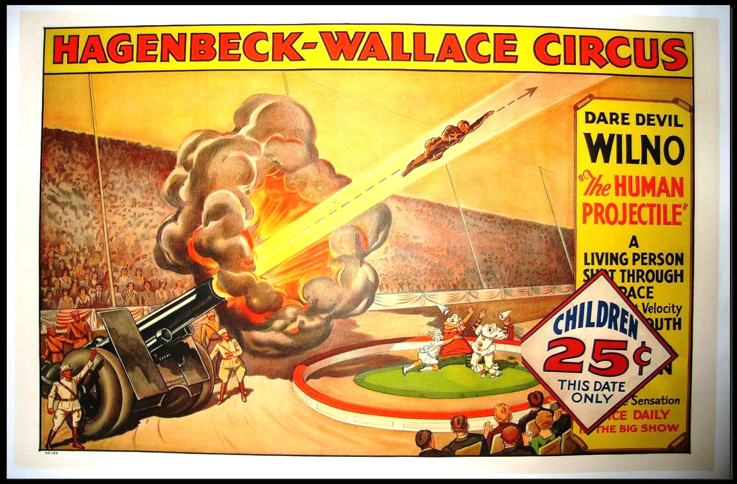 Hagenbeck-Wallace Circus โ Daredevil Wilno Poster