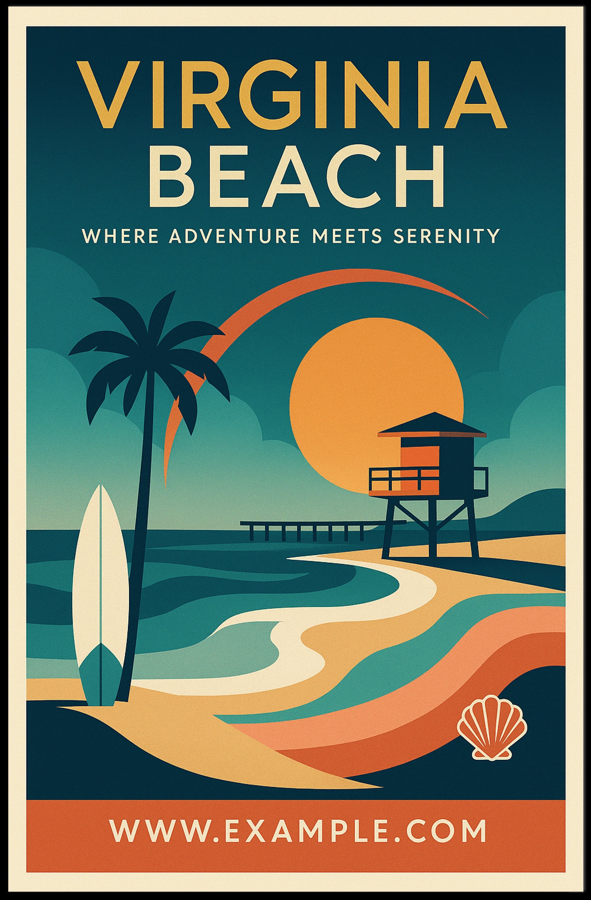Virginia Beach Adventure Poster Print