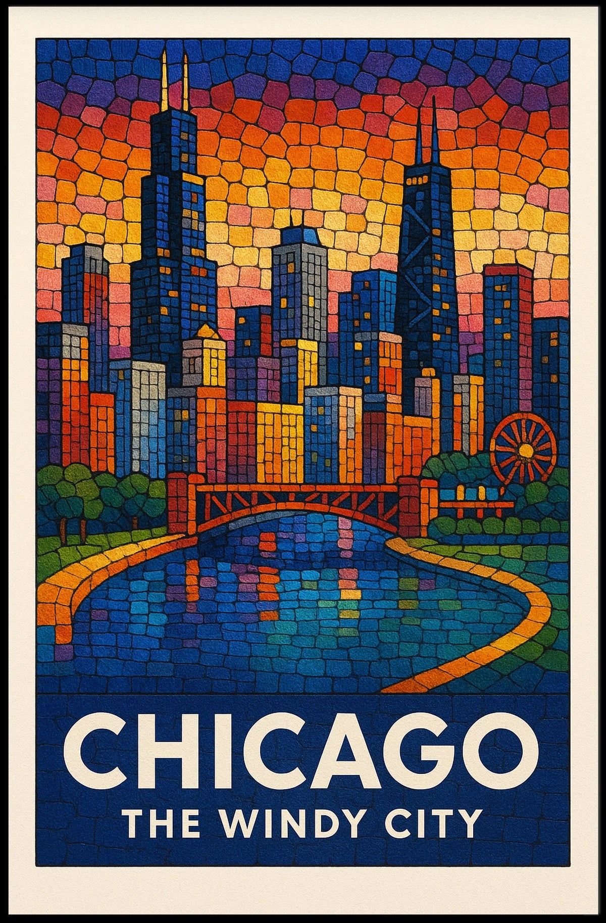 Chicago The Windy City Poster