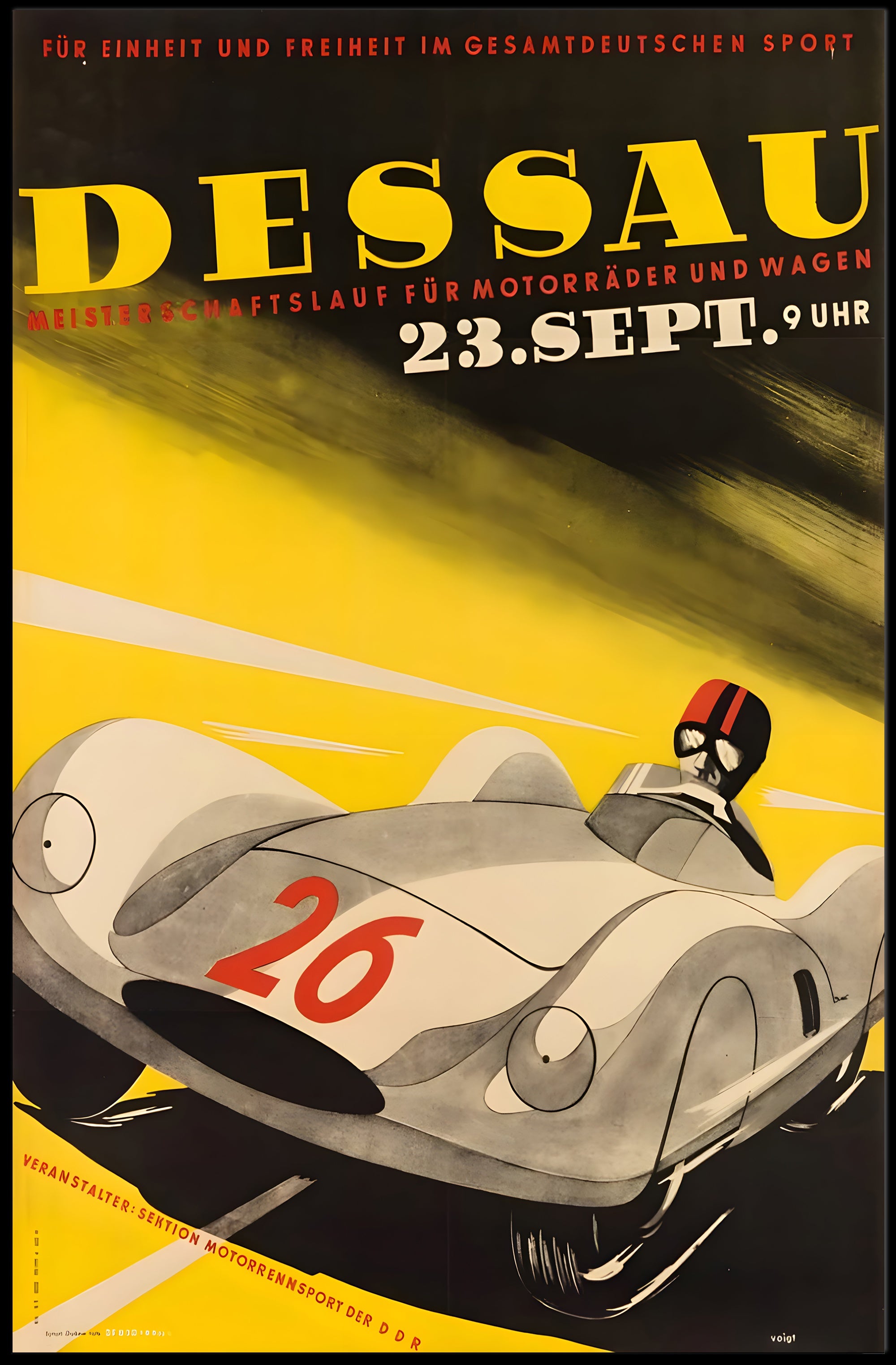 Dessau Motor Racing Championship Poster