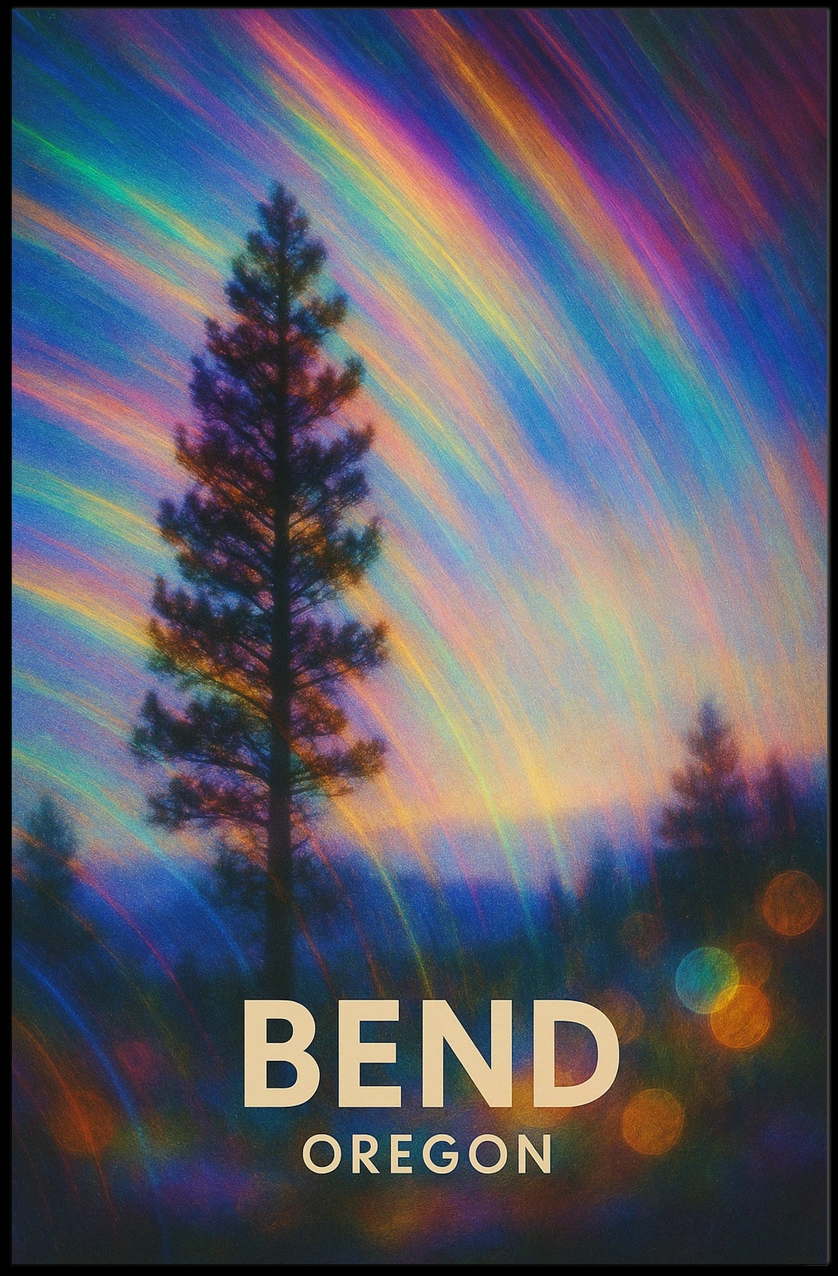 Bend Oregon Scenic Travel Photography Realism Poster