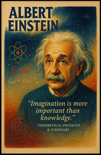 Albert Einstein Theoretical Physicist Visionary Poster